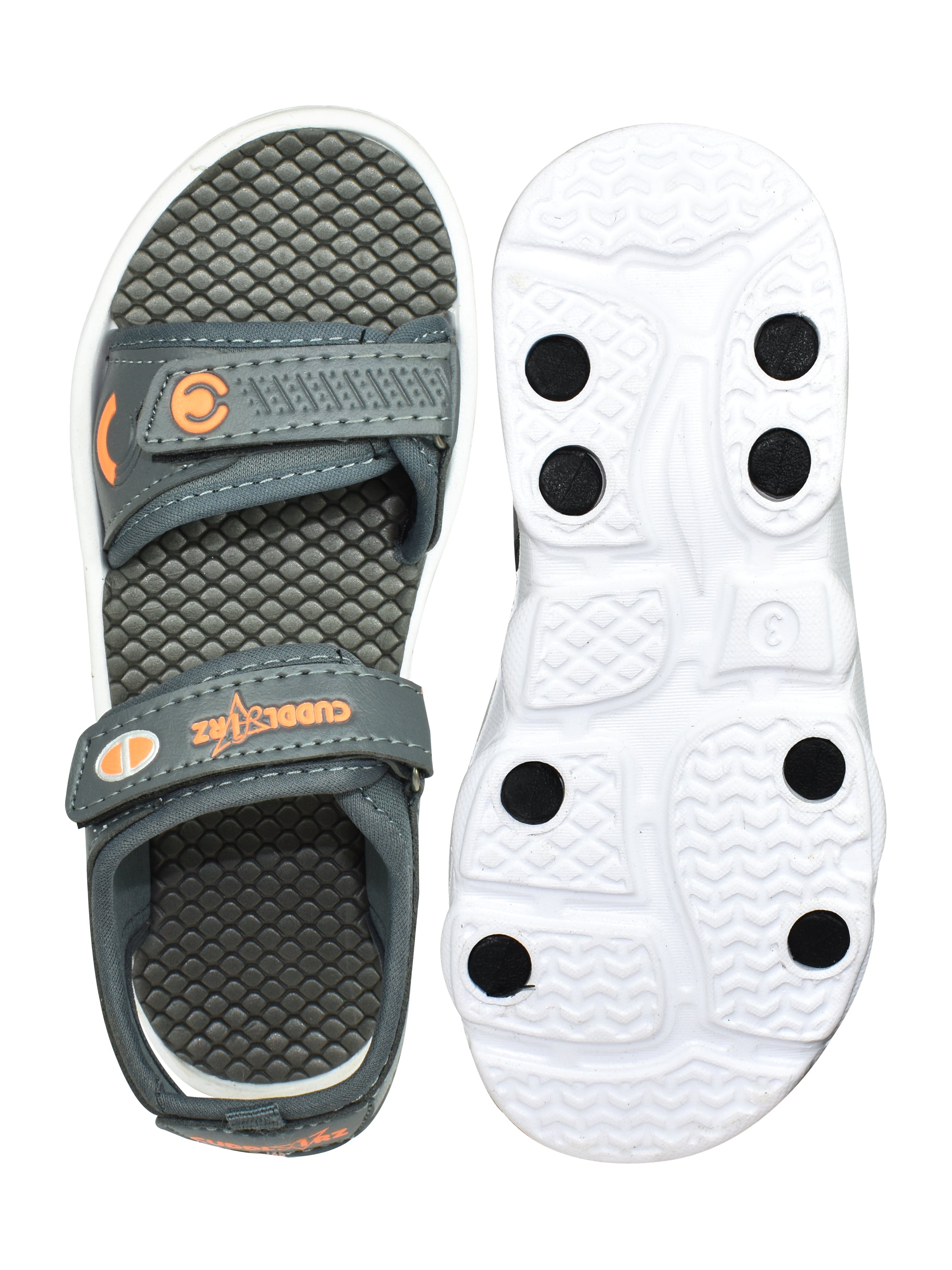 Boys' Grey Velcro Sandals
