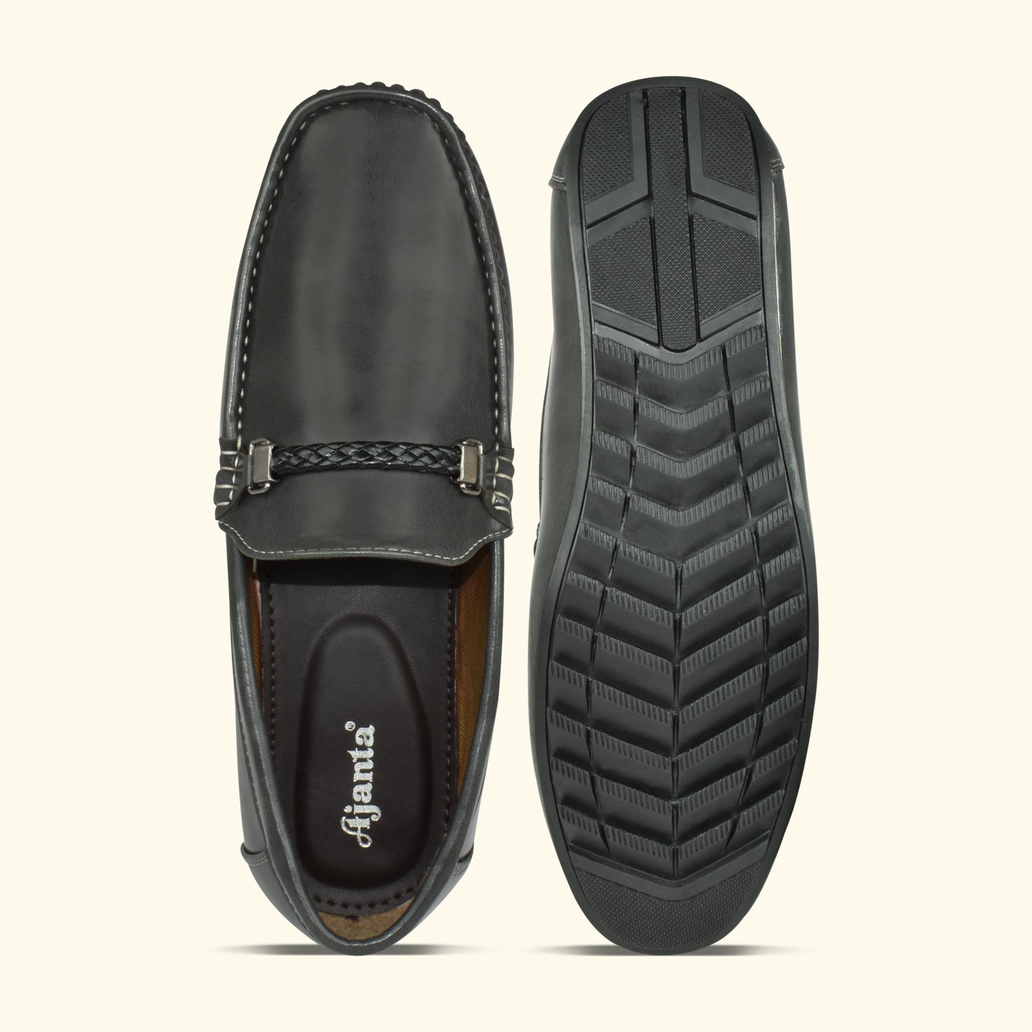 AJANTA Loafers For Men| Soft Cushioned Insole | Super Flexible, Slip-On Shoes for Casual, Office & Everyday Wear EG4025