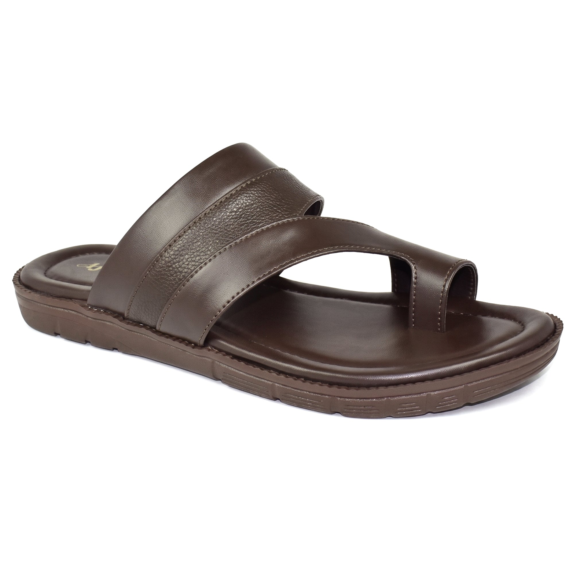AJANTA Men Stylish Comfort Sandals | Soft Cushion | All-Day Comfort (Brown)
