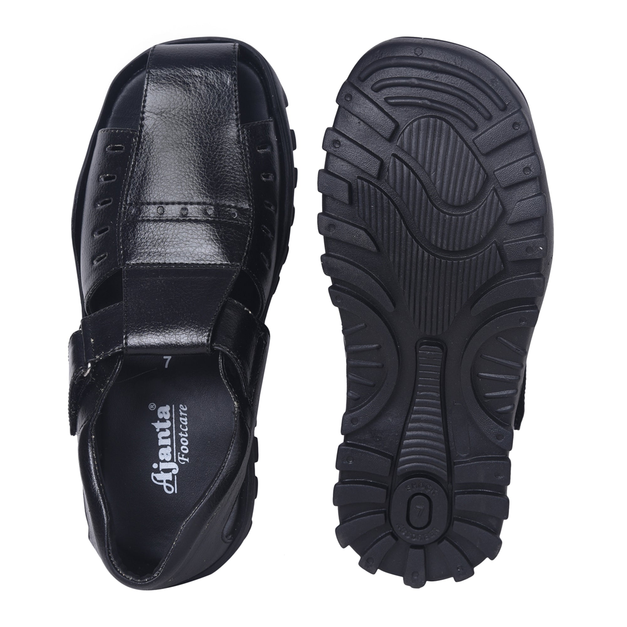 Ajanta Men’s Slip-On Roman Outdoor Sandals for Daily Wear