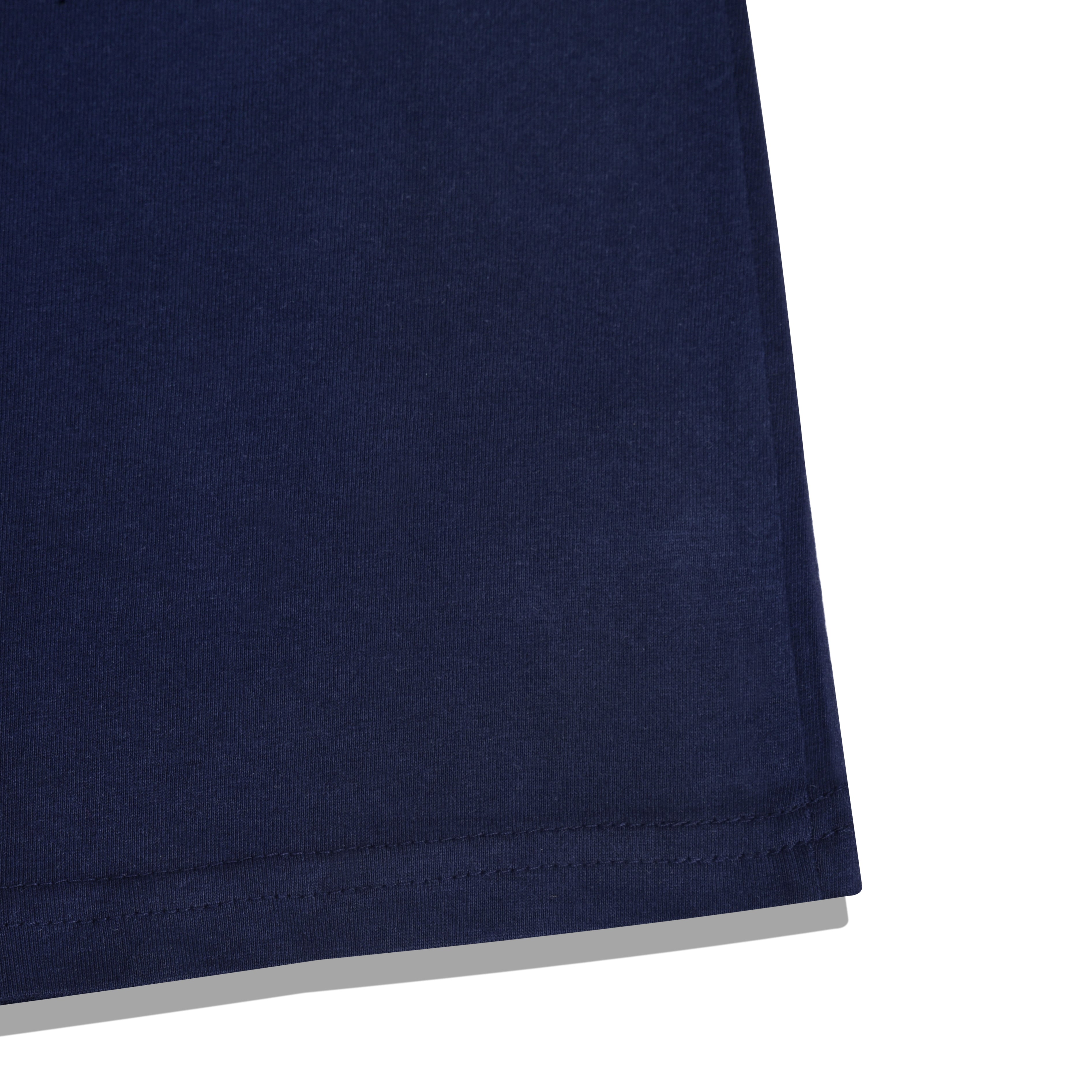 IMPERIO Men Navy Solid Round Neck T-Shirt | Pure Cotton, Casual Fit RN5019