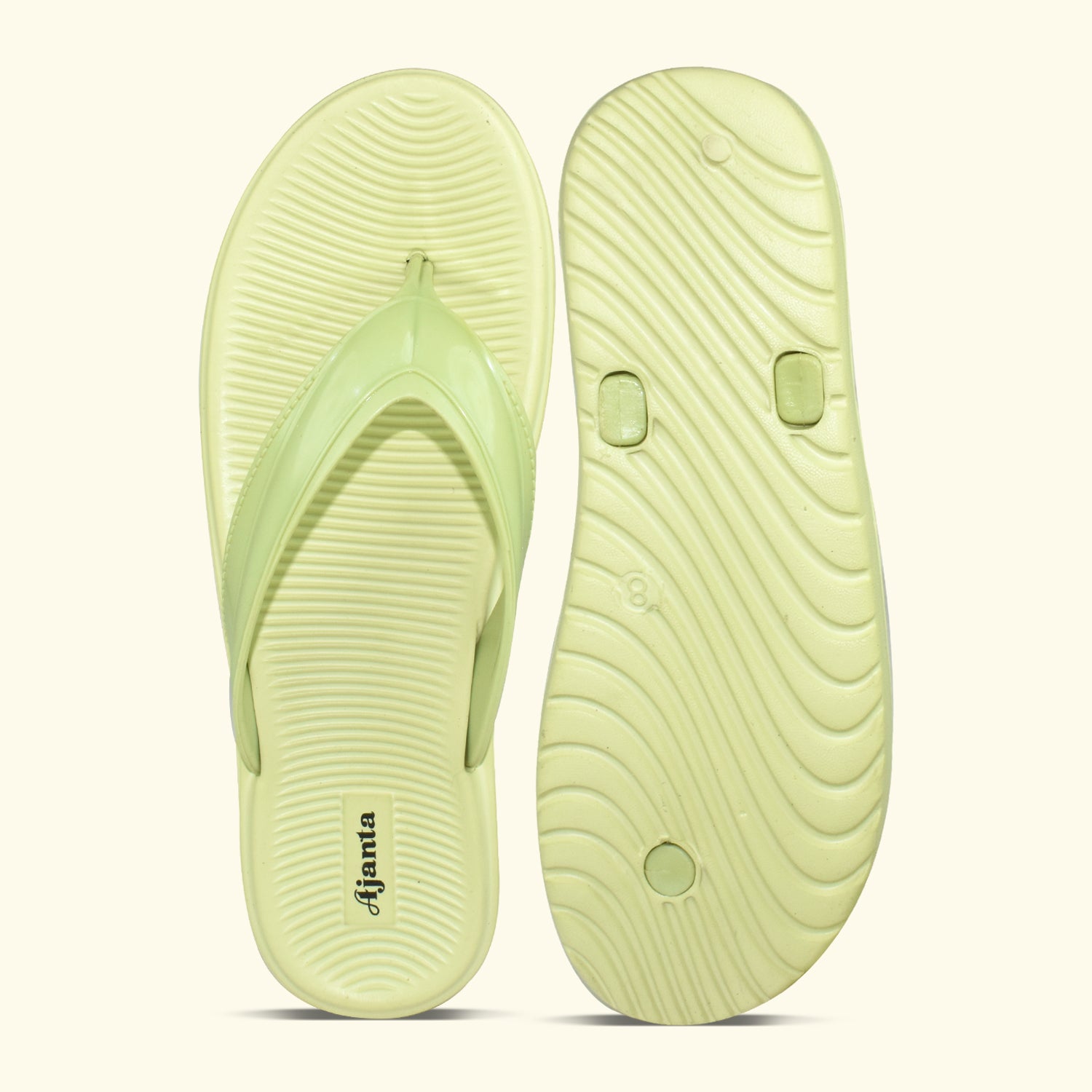 Ajanta Women’s Casual PVC Slip-On Slippers – Lightweight EVA Sole for Everyday Comfort-EL1050