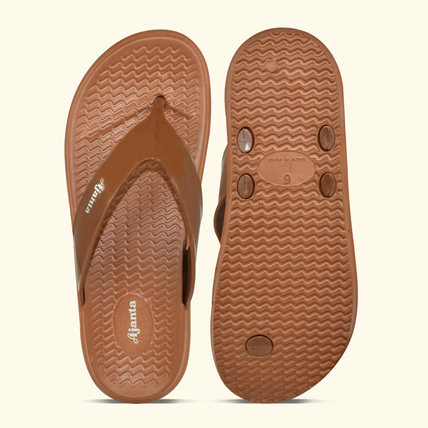 Ajanta Women’s Casual PVC Slip-On Slippers – Lightweight EVA Sole for Everyday Comfort-EL1055