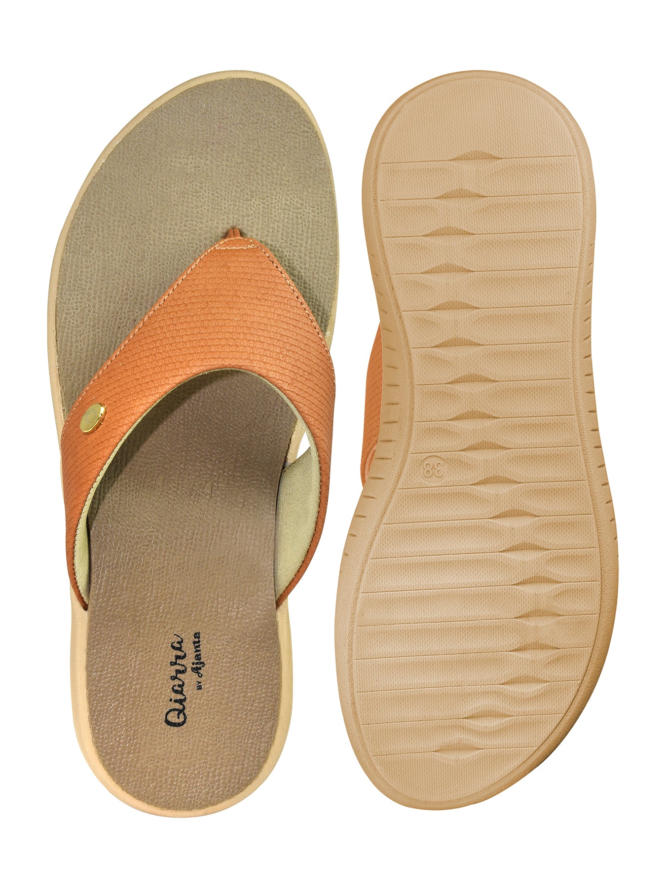 Ajanta Soft, Comfortable and Stylish Flat Sandals for Women For Casual Wear EL1008