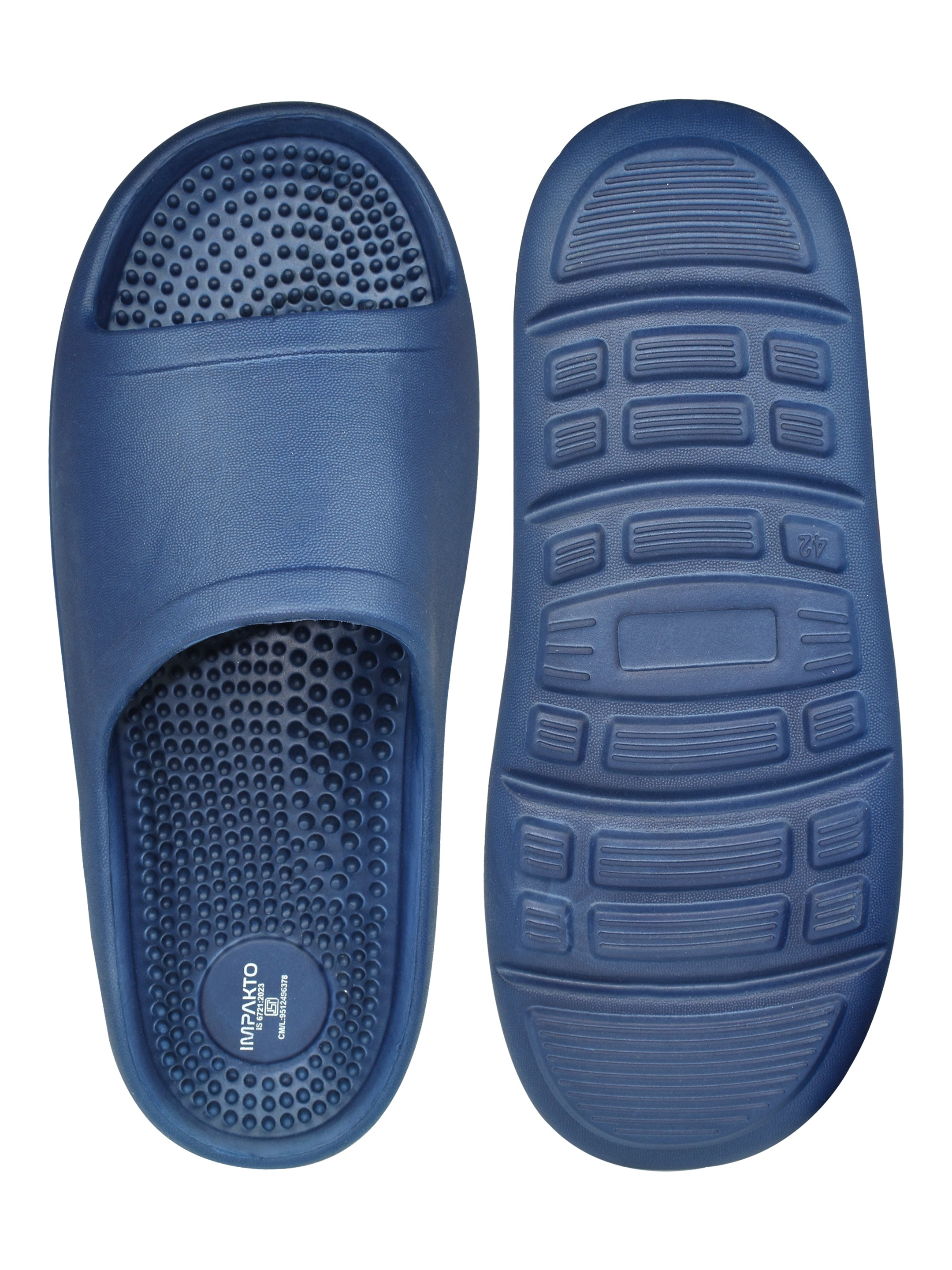 Impakto Men Blue Waterproof Slider for Everyday use CG1135