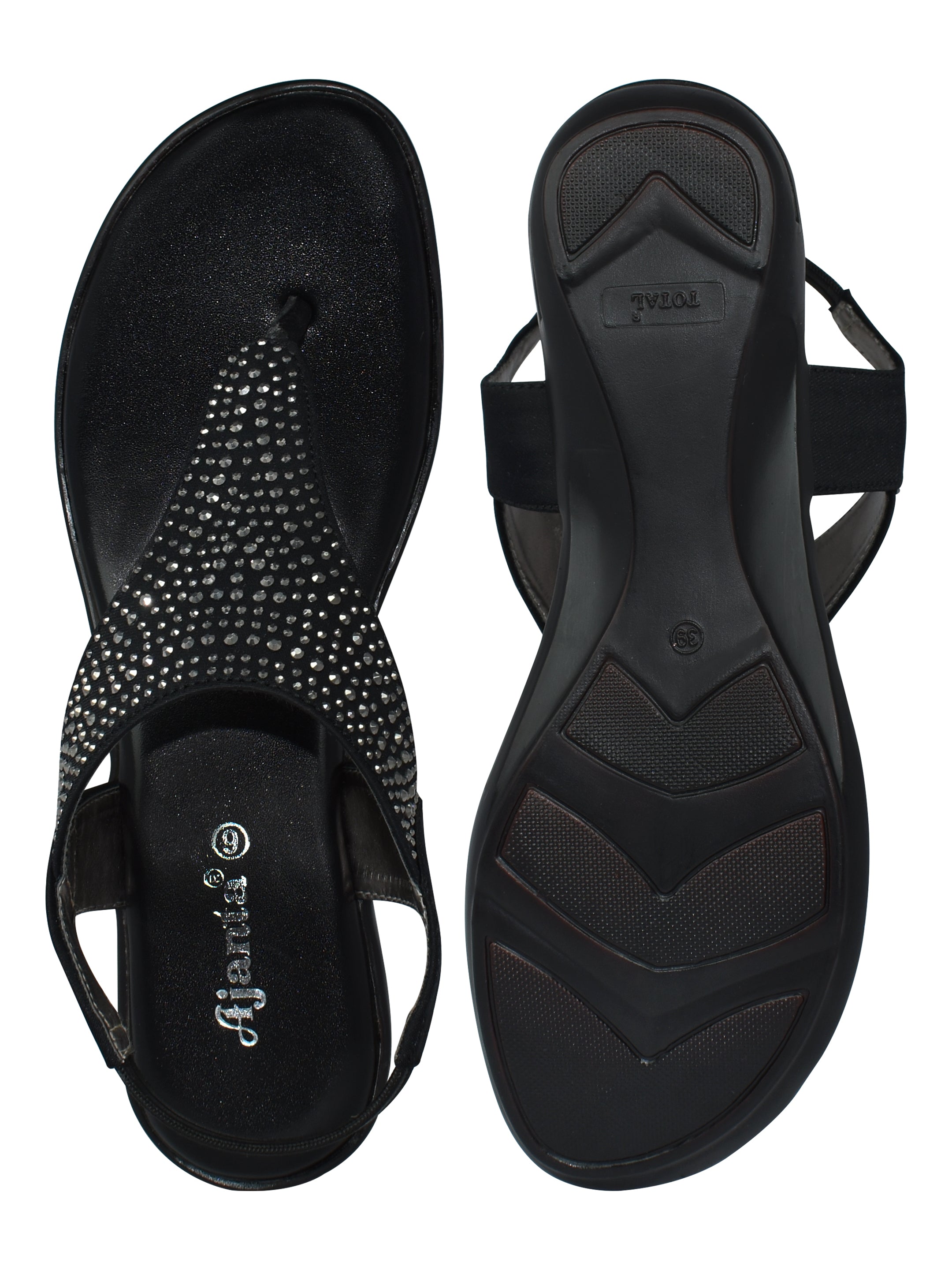 Ajanta Women Sandal / Anti-Skid Grip / Elegant, Comfortable, and Safe for Casual Wear EL4003