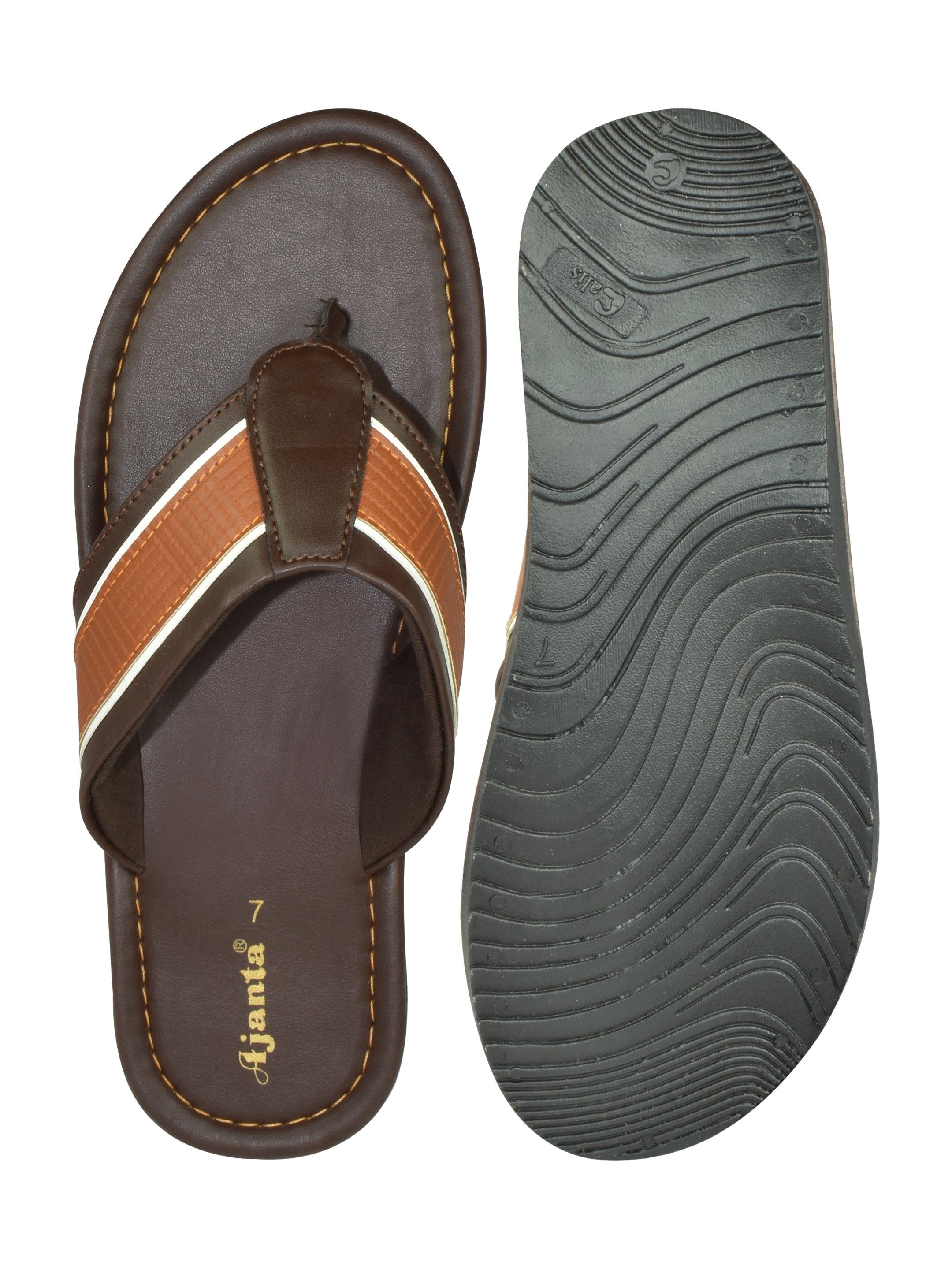 Ajanta Men’s Slip-On Sandals for Daily Wear Casual Footwear