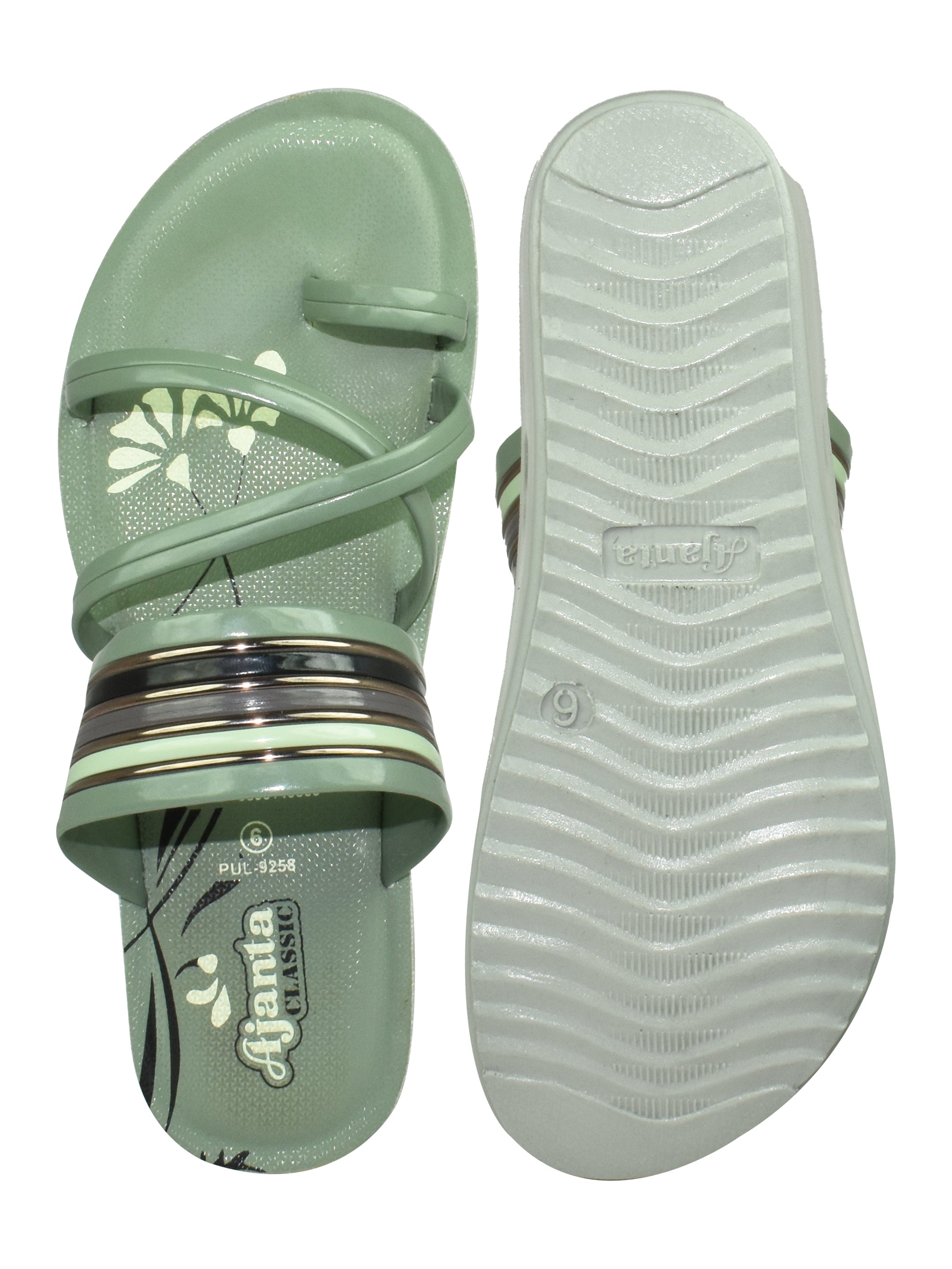 Ajanta Women’s Slip-On Sandal with Extra Soft Insole & Stylish Heel Lift
