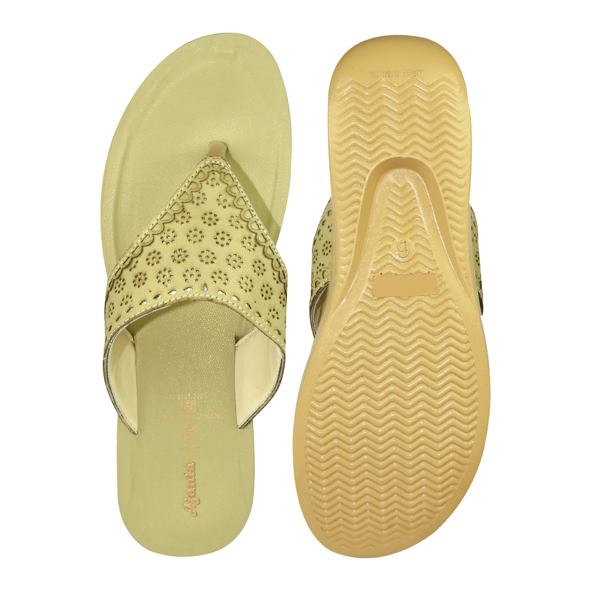 Ajanta Slip On Flat Sandals For Women