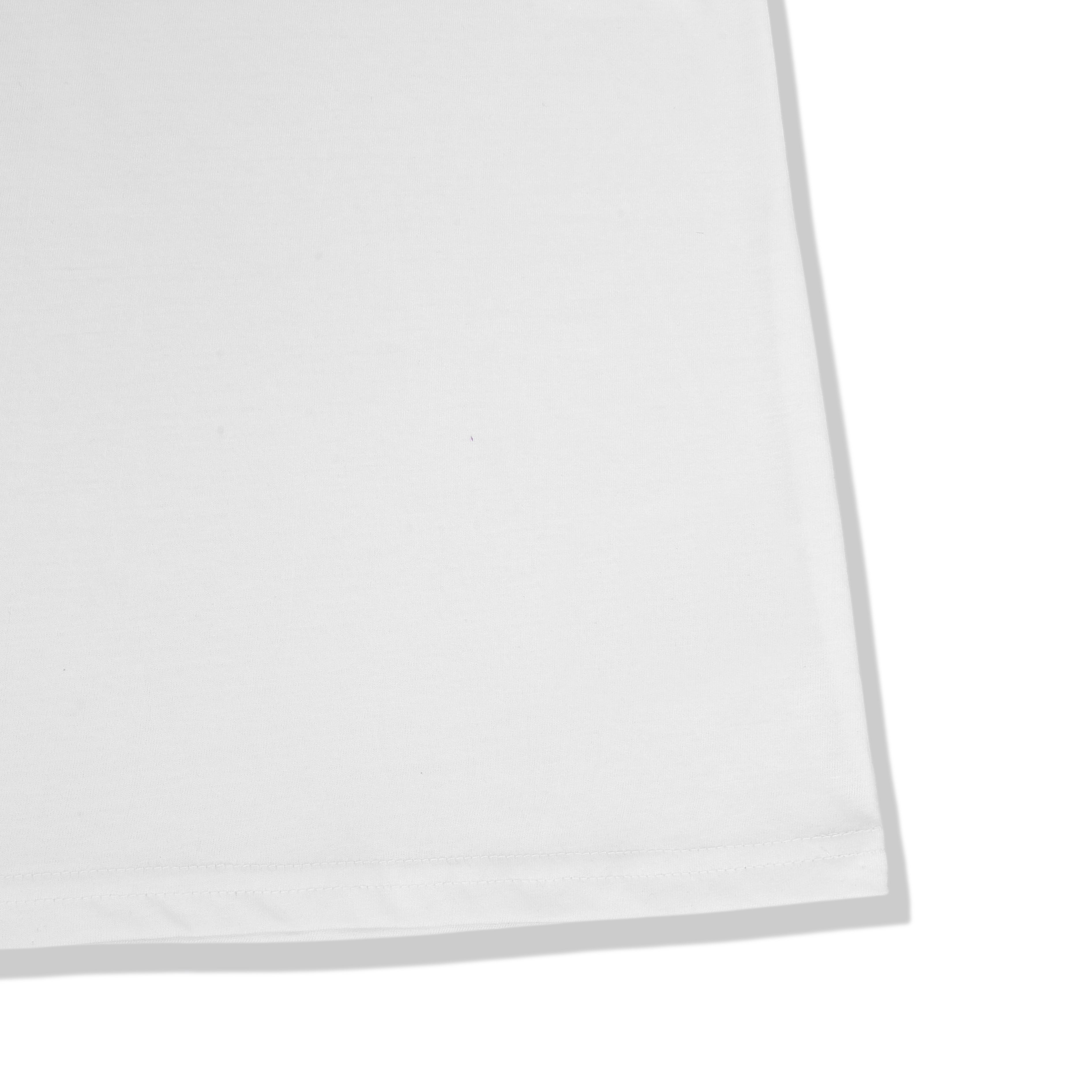 IMPERIO Men White Solid V-Neck T-Shirt | Pure Cotton, Casual Fit VN5014