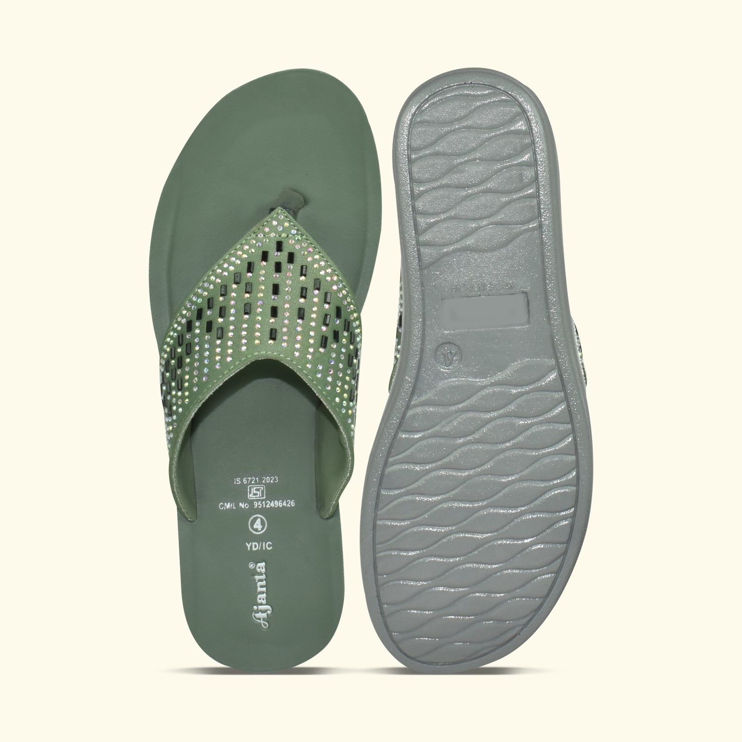 AJANTA Women Slipper| Casual Floaters |Home Use |Daliy-Wear|Anti Slip Outdoor Slipper For Women EL1024