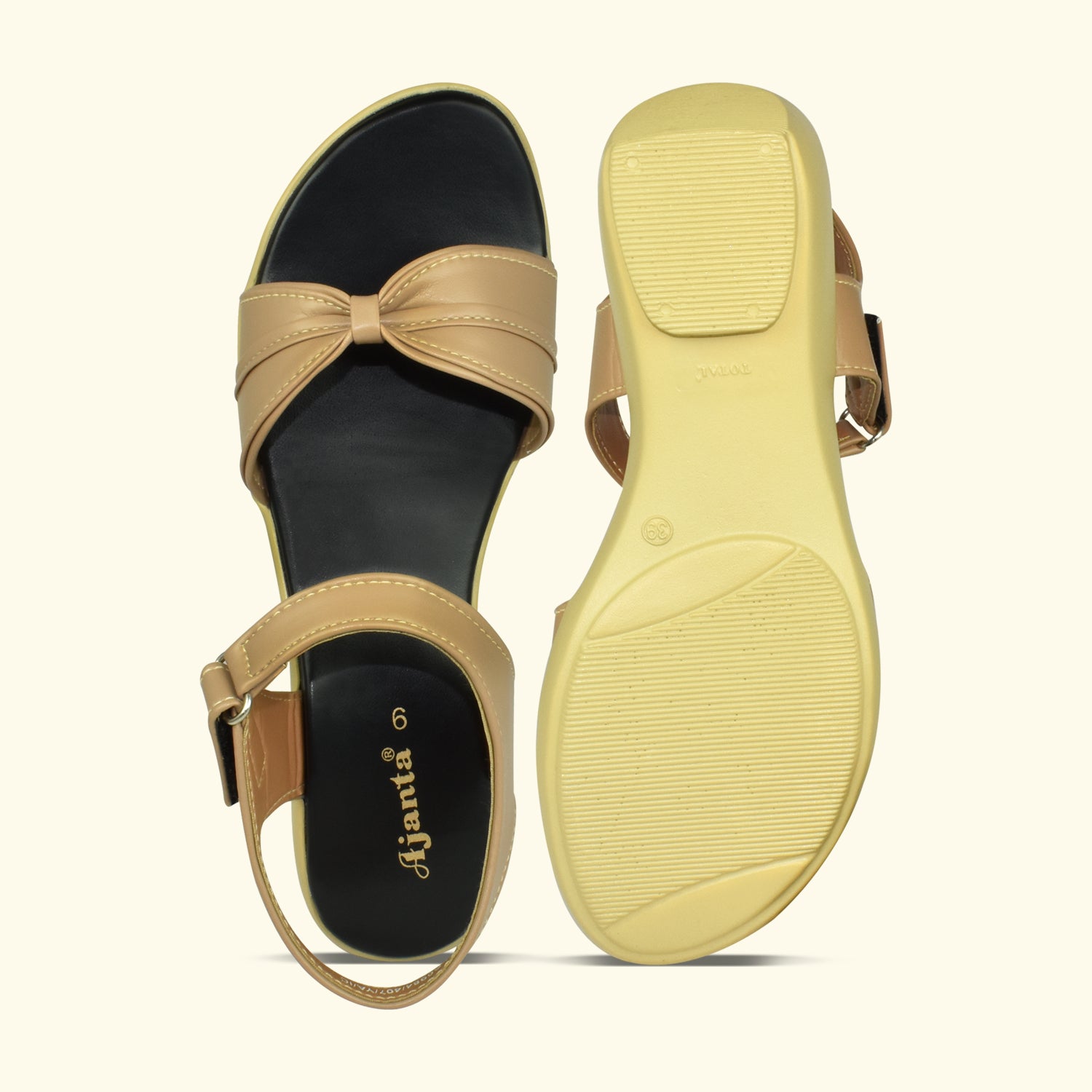 Ajanta Women Sandals with Adjustable Ankle Strap | Stylish Design and Cushioned Sandal for Office, Party and Formal Occasions EL4016