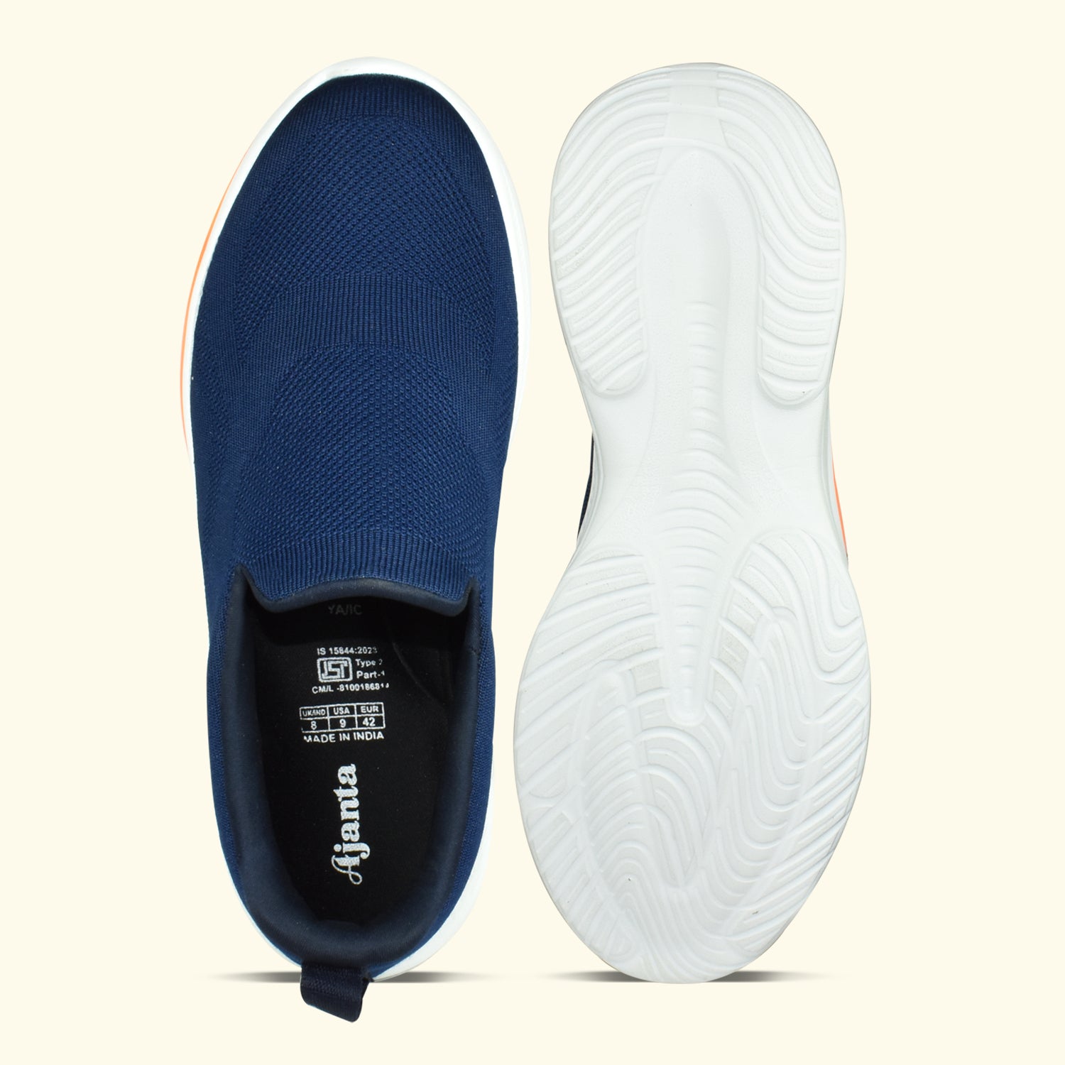 Ajanta Men’s Lightweight Slip-On Running Shoe with Shock-Absorbing Sole & Breathable Upper