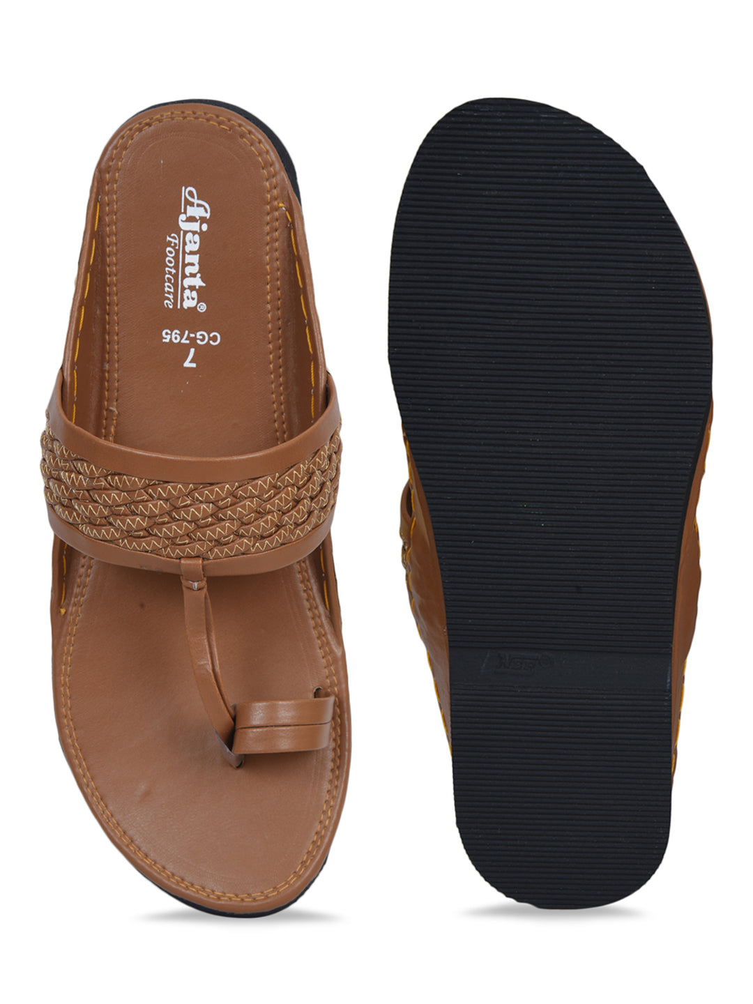 Ajanta Men’s Kolhapuri Slip-On Sandals