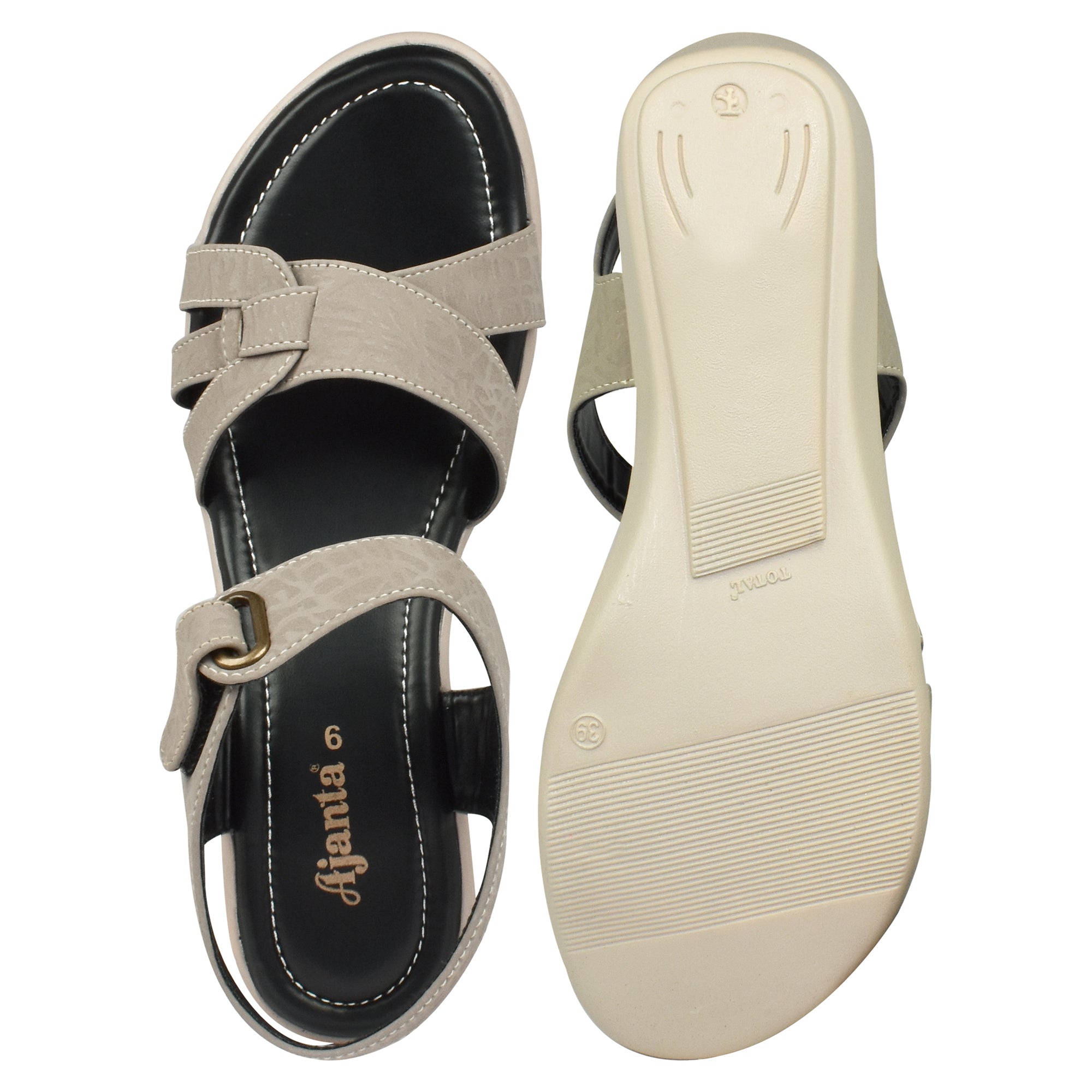 Ajanta Women's Adjustable Ankle Strap Sandals