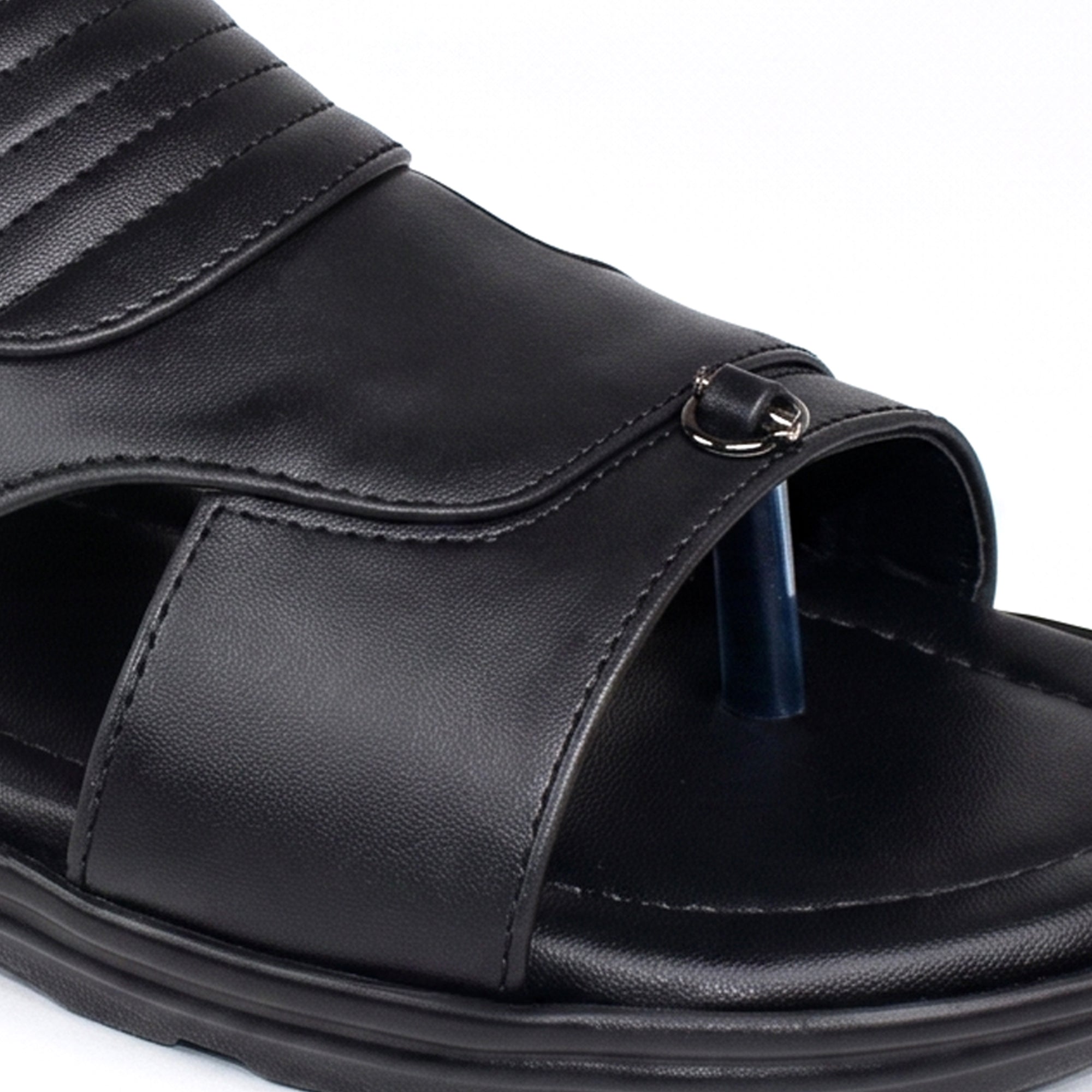 AJANTA Men Comfort Sandals | Lightweight & Durable Daily Wear (Black)