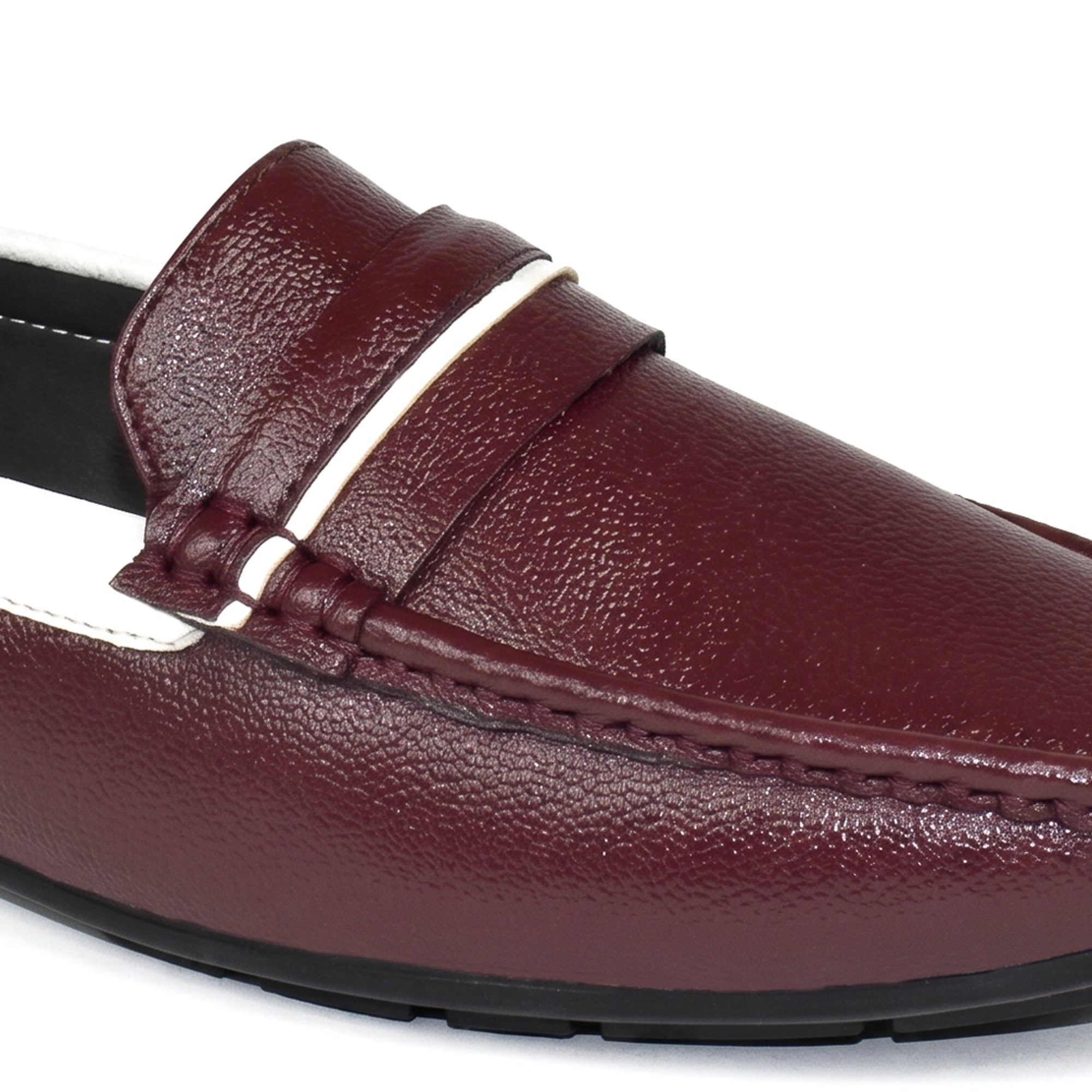 AJANTA Men Stylish Loafers | Synthetic Leather Casual Slip-On Shoes for Daily Wear