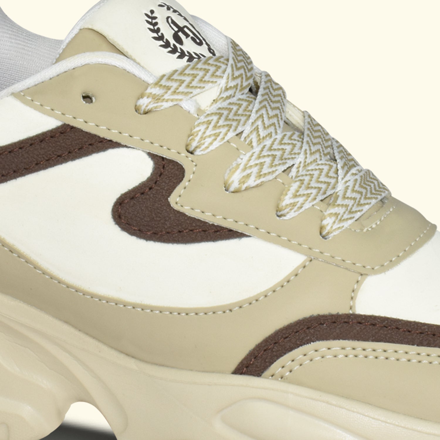 AJANTA Women Bold Black Lightning Chunky Sneakers | Stylish, Lightweight, Comfortable, Trendy Streetwear Sneakers EL5046