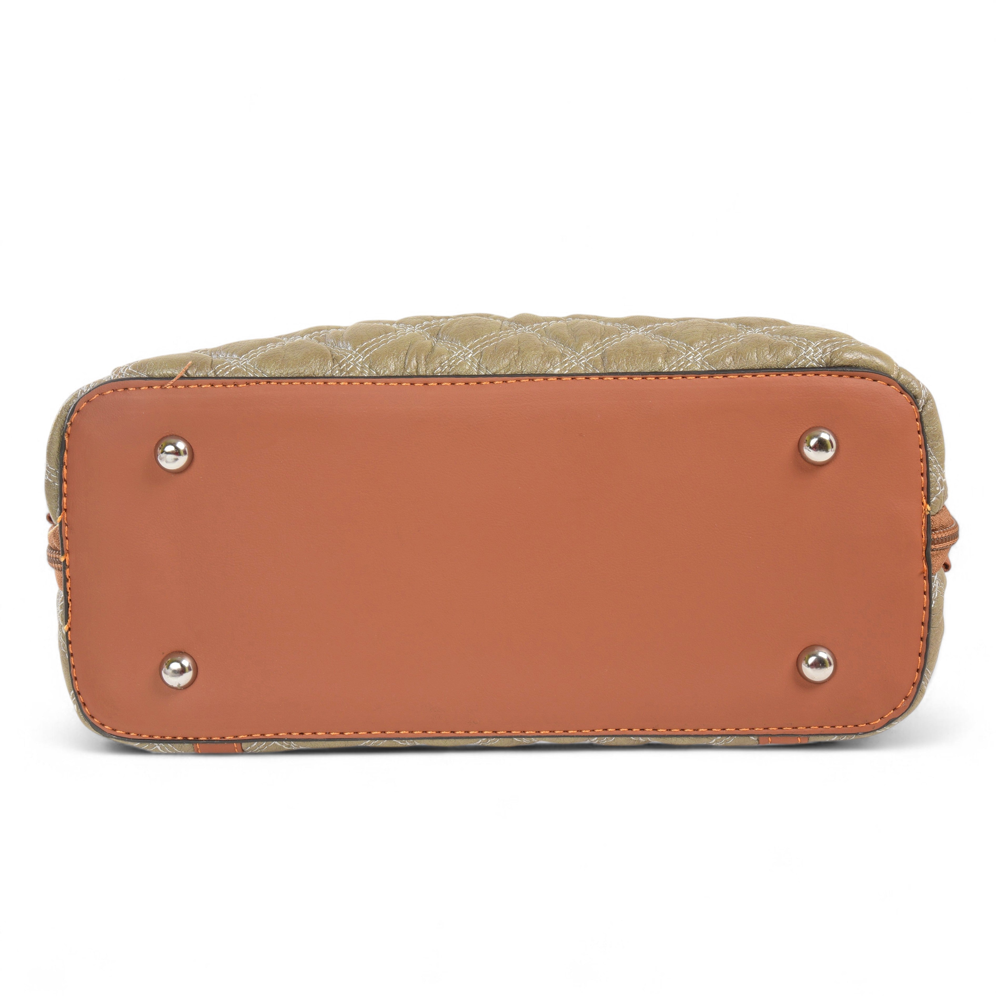 QIARRA by Ajanta Women's 3-in-1 Harvest Gold Convertible Handbag with 3 Chains-VB8103