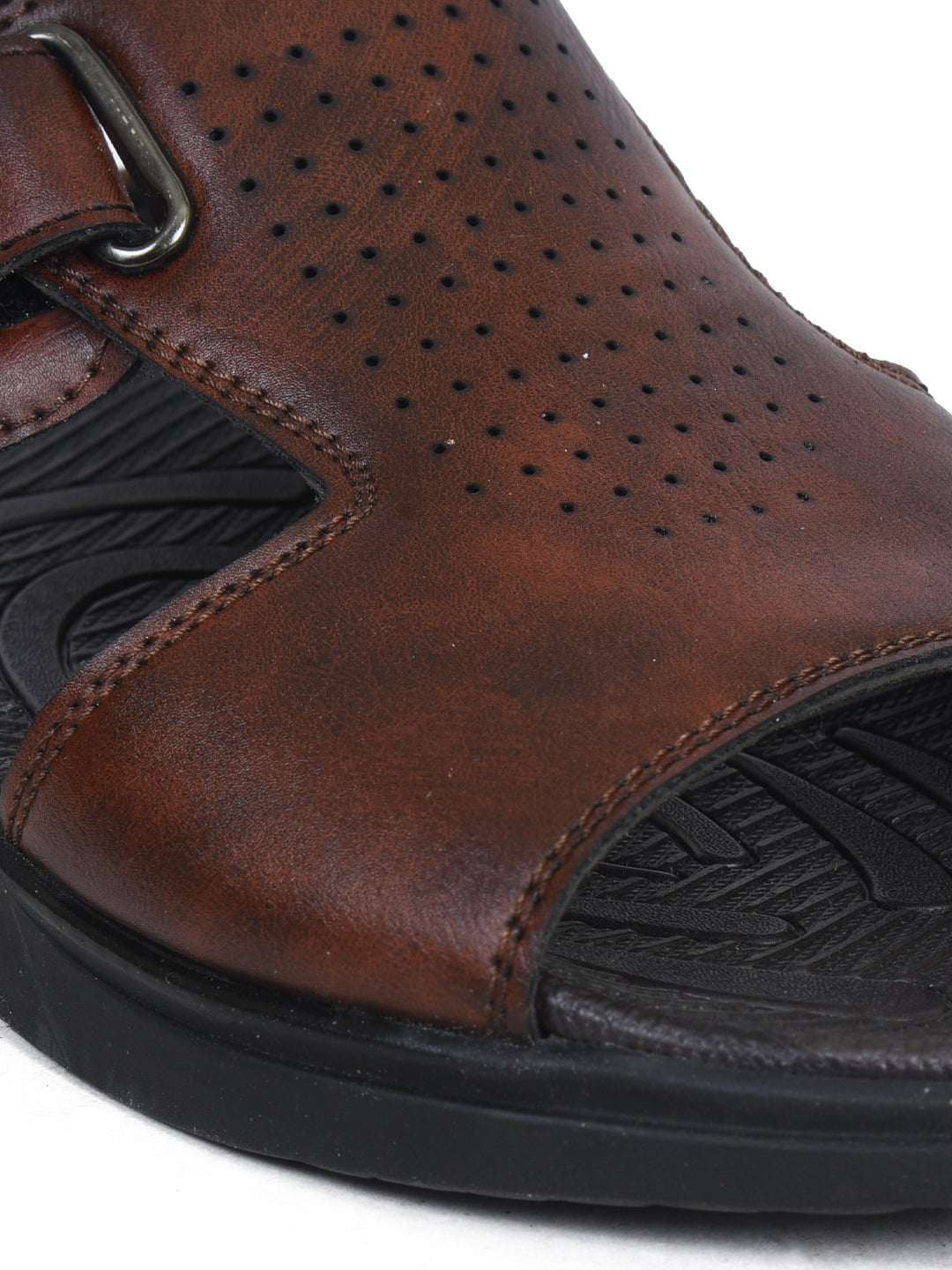 Ajanta Men’s Brown Slip-On Comfort Sandals | Lightweight Daily Wear Footwear