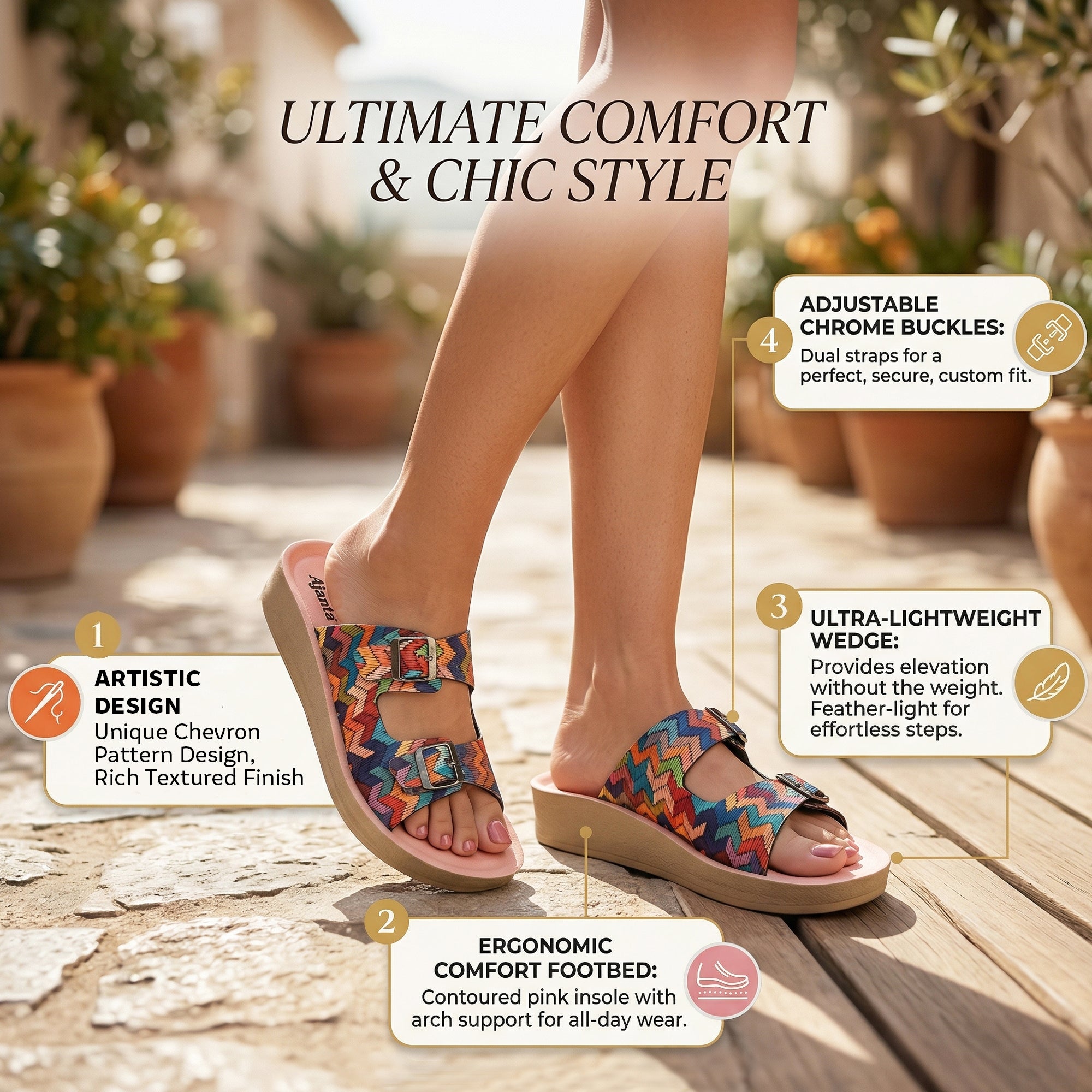 Ajanta Women’s Open-Toe Sandals