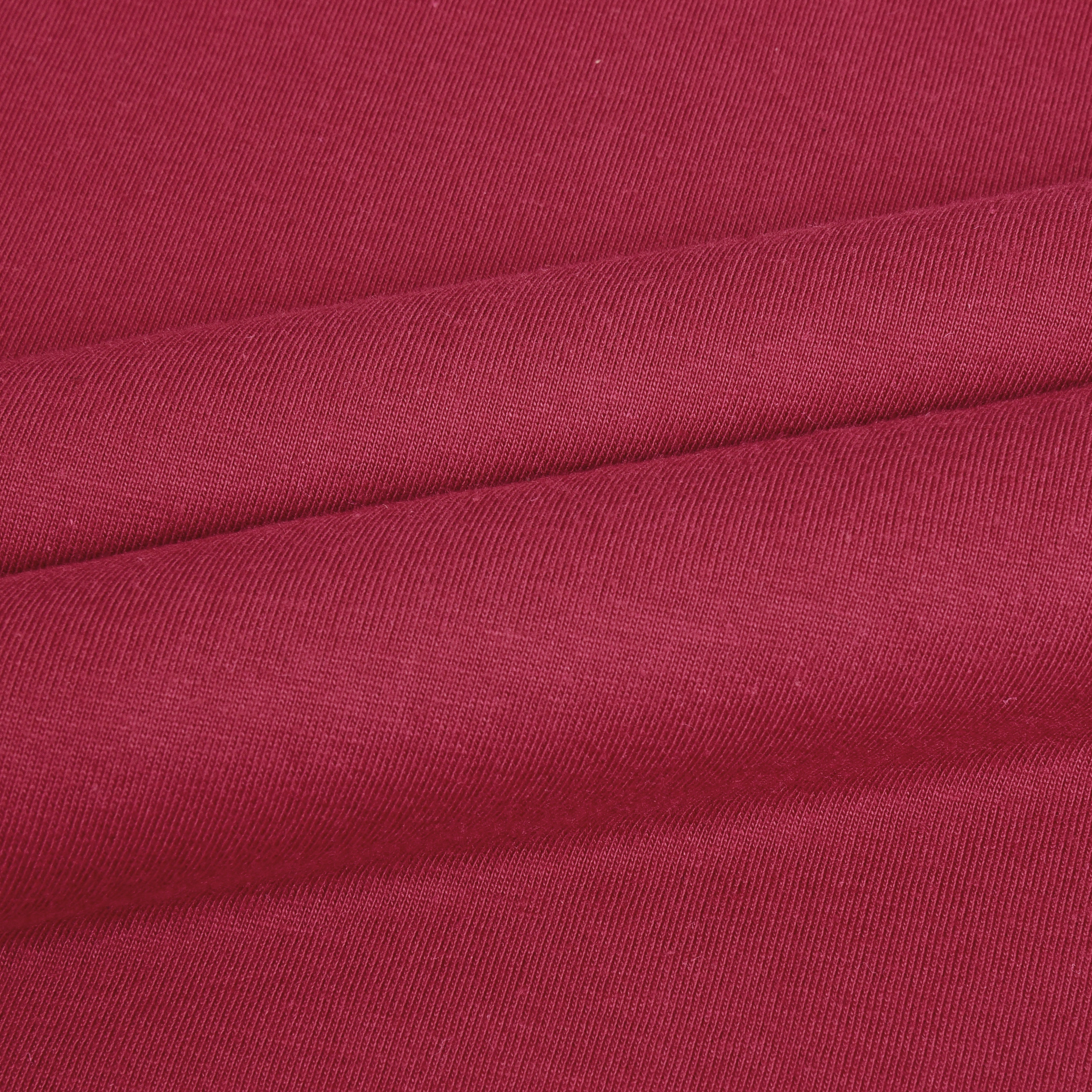 IMPERIO Men Maroon Solid Round Neck T-Shirt | Pure Cotton, Casual Fit RN5018