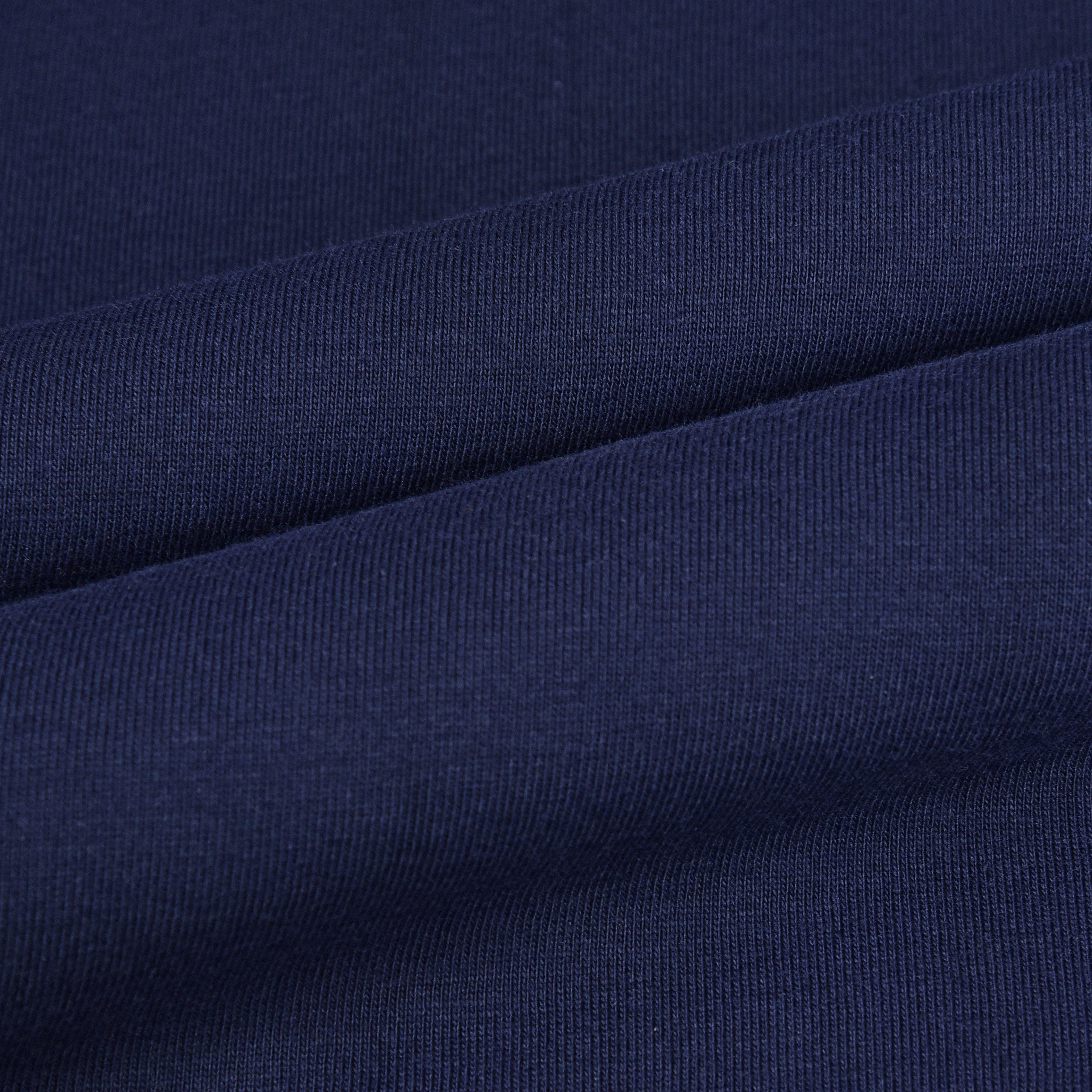 IMPERIO Men Navy Solid Round Neck T-Shirt | Pure Cotton, Casual Fit RN5019