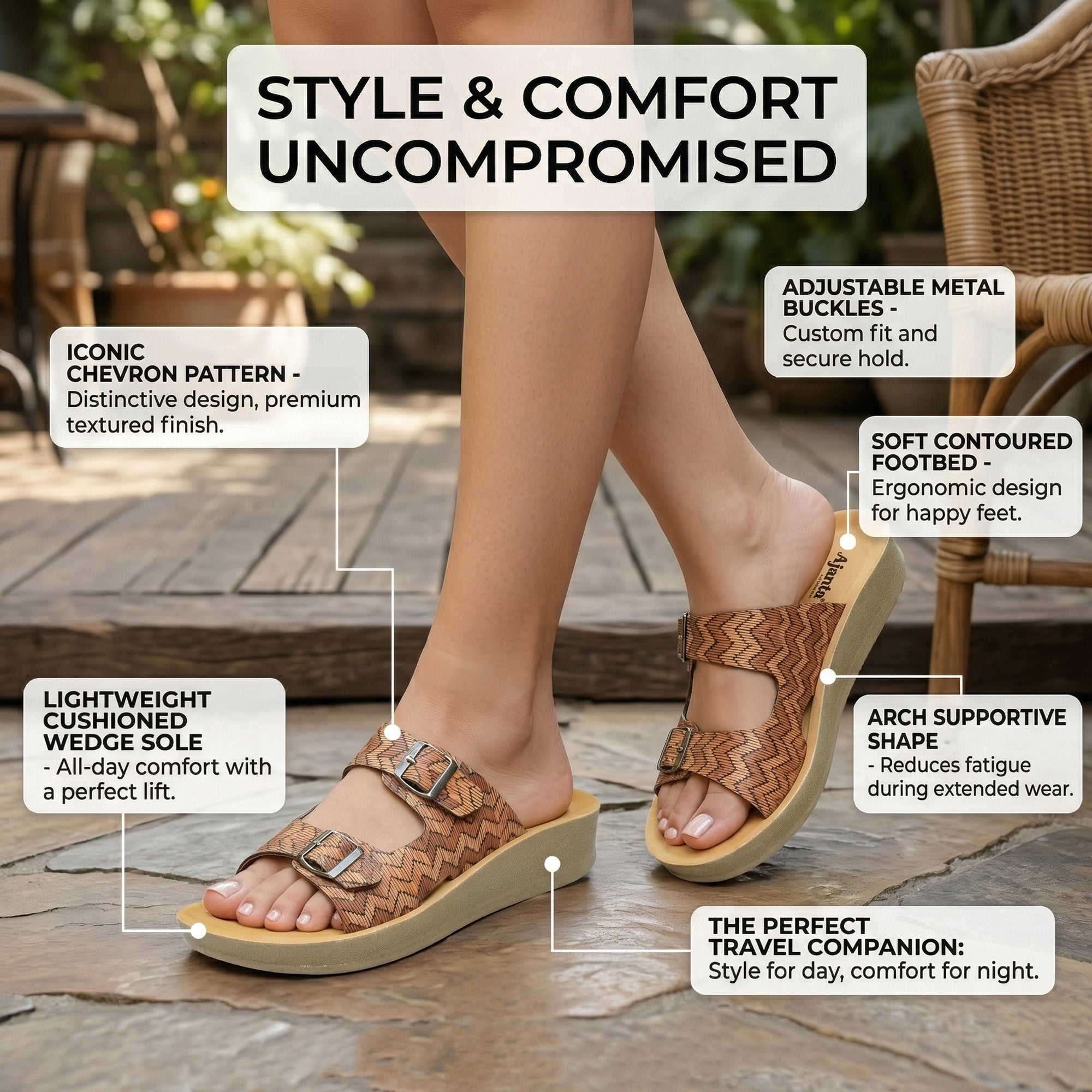 Ajanta Women’s Open-Toe Sandals