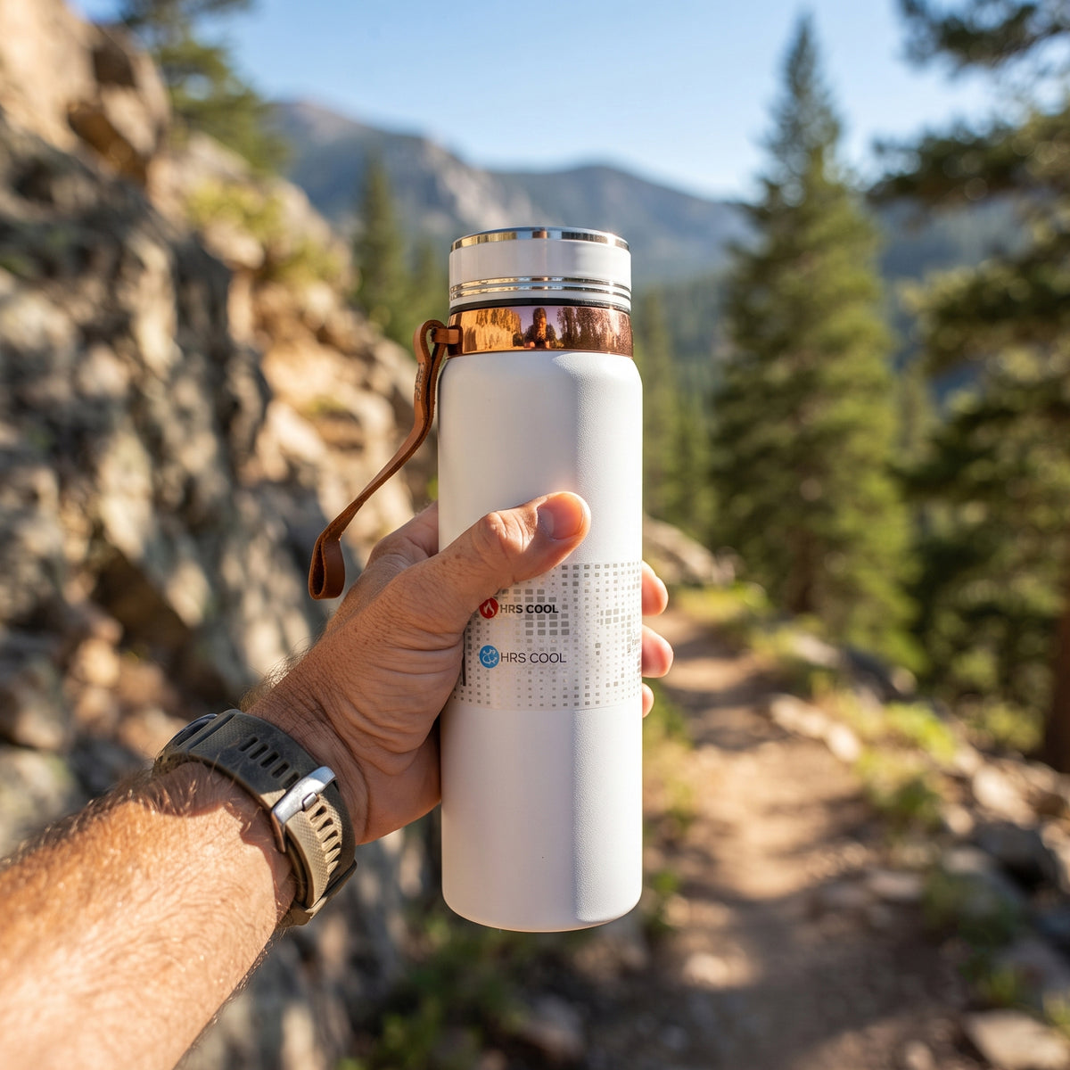 AJANTA 1 Litre Stainless Steel Water Bottle | Double Wall Vacuum Insulated Thermal Flask | 12H Hot & 24H Cold Retention | Leak Proof Water Bottle with Carry Strap, Inner Strainer & Matte Finish Drinking Bottle For Office, Gym & Travel