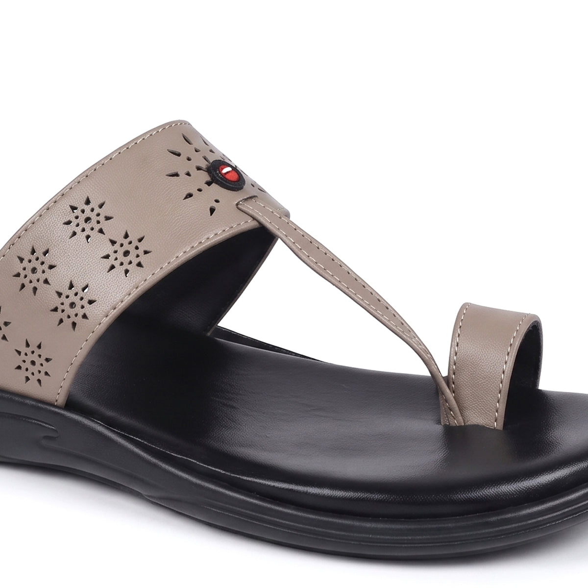 AJANTA Lightweight Kolhapuri Chappal For Men | Traditional Ethnic Toe Ring Sandals | Comfortable Cushioned Anti-Skid Chappal | Daily Wear, Wedding, Puja & Special Occasions Casual Footwear for Men