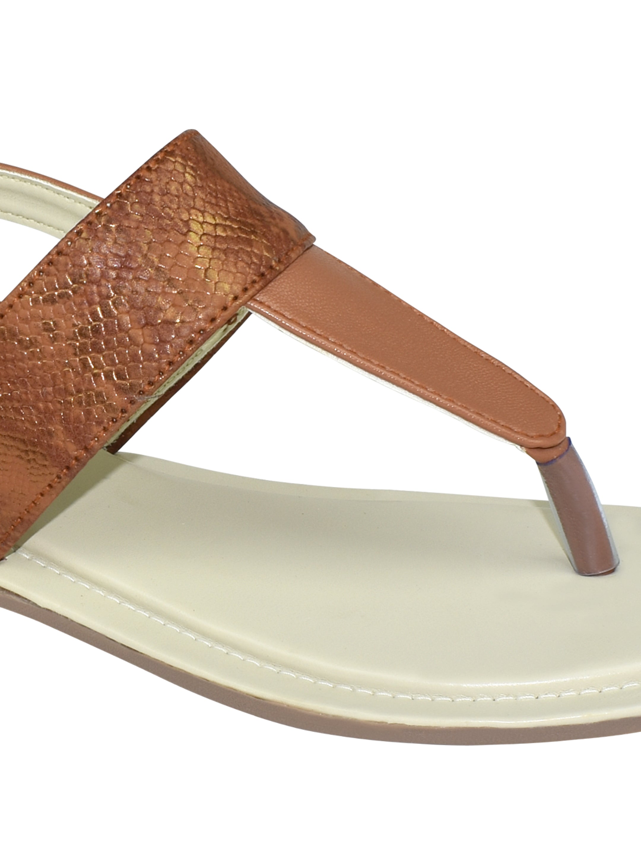 Ajanta Comfortable flat sandals for women ,stylish Casual Soft chappal Summer Look with These Flats EL4012