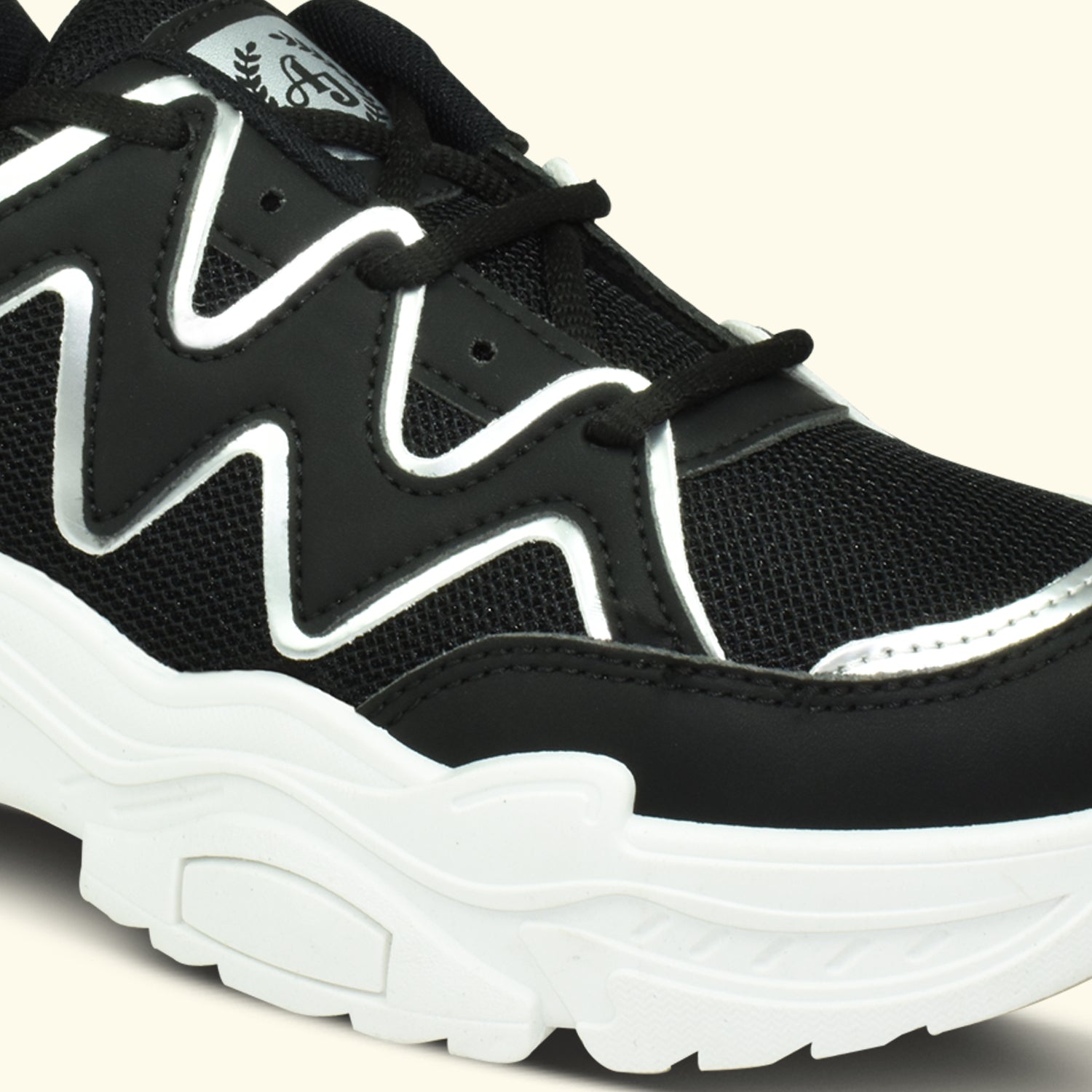 AJANTA Women Black Lightning  Sneakers | Stylish,Lightweight,Comfortable,Trendy Sneakers,Casual Shoes for Women EL5042