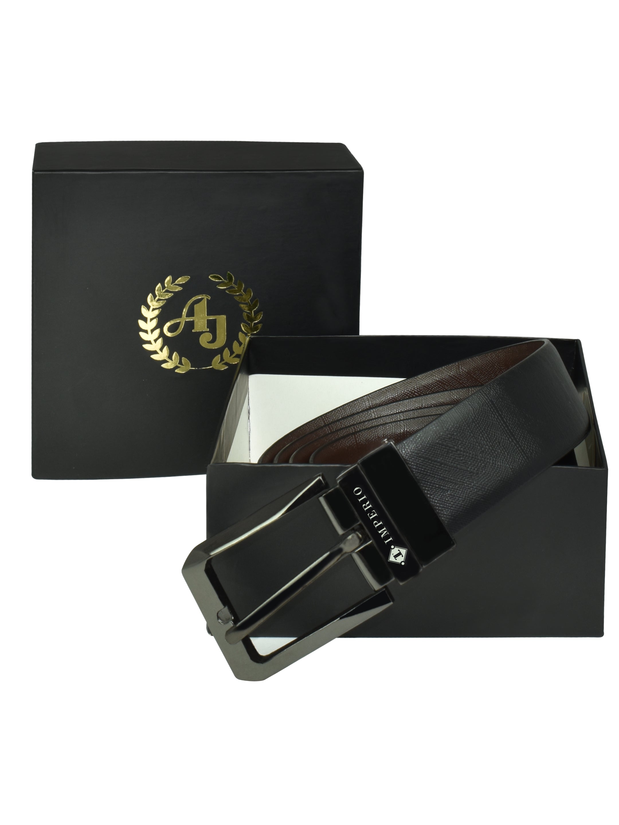 Imperio Genuine Leather Reversible Belt for Men – Dual-Sided Formal & Casual Waist Belt