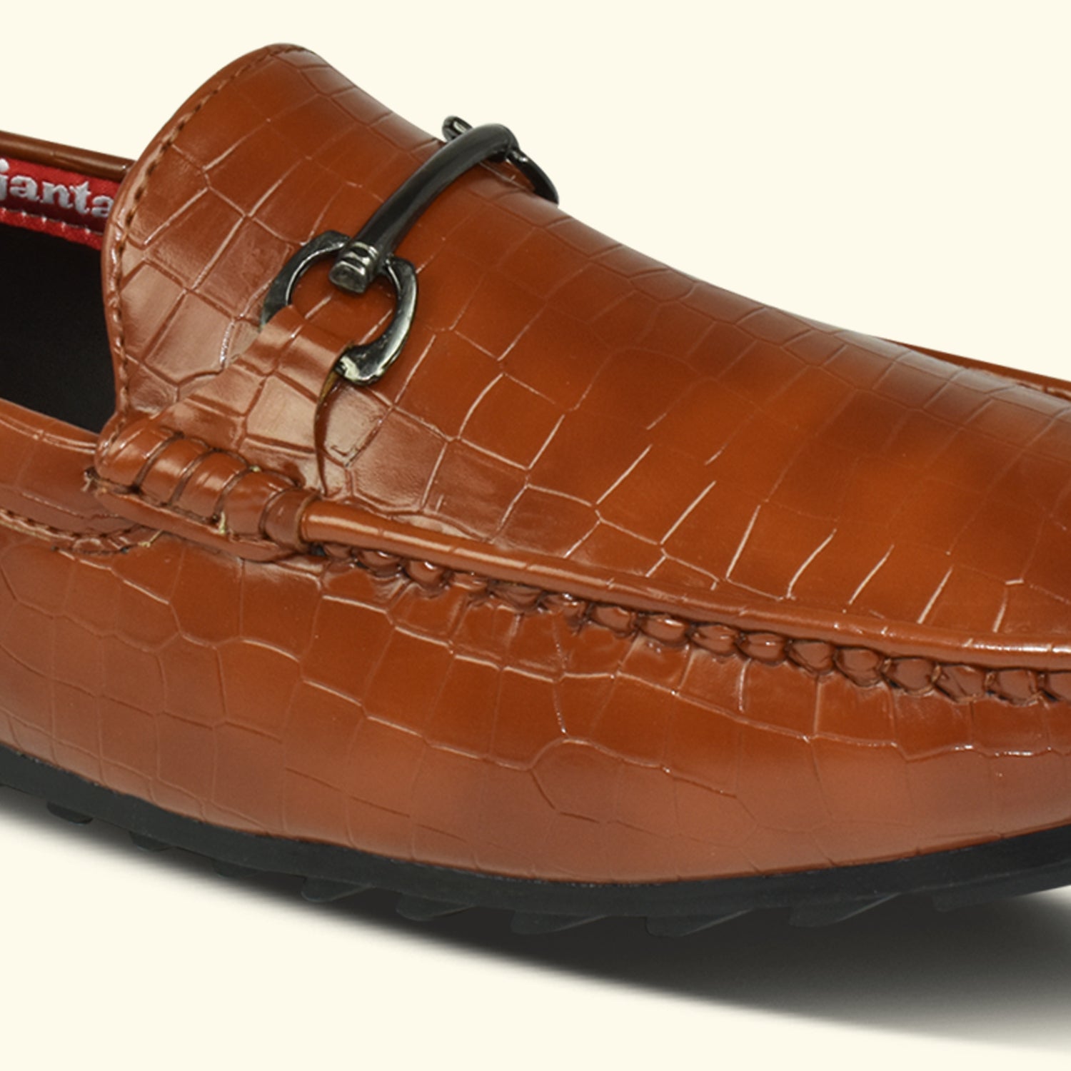 AJANTA Tan Loafers For Men| Soft Cushioned Insole | Slip-On Shoes for Casual, Office & Everyday Wear EG4022