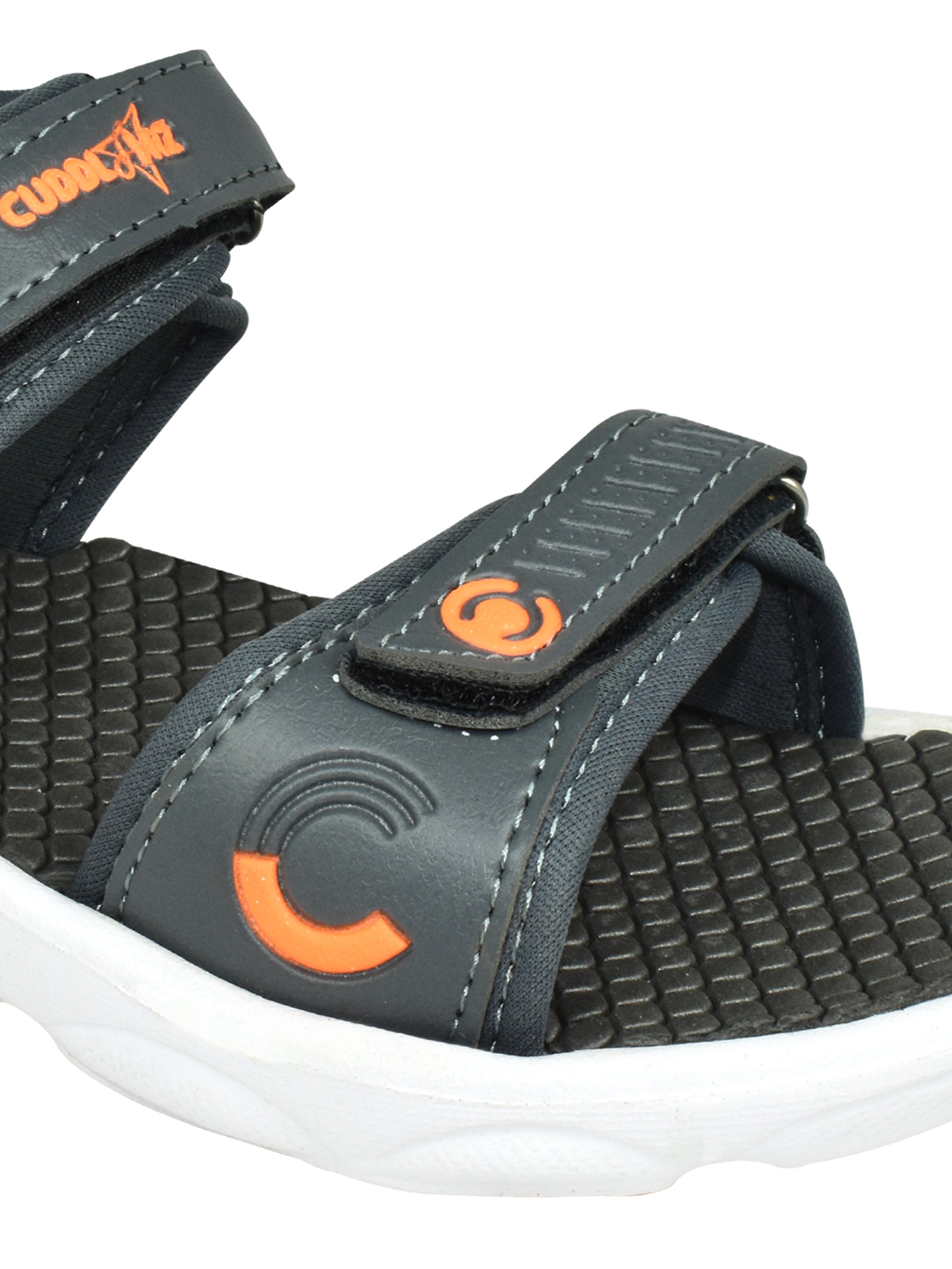 Boys' Grey Velcro Sandals