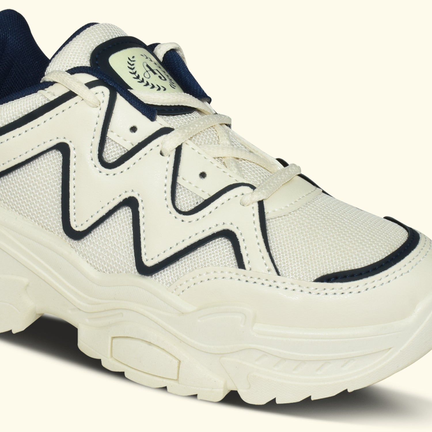 AJANTA Women White Lightning Sneakers | Stylish| Lightweight| Comfortable| Trendy Casual Shoes for Women EL5040