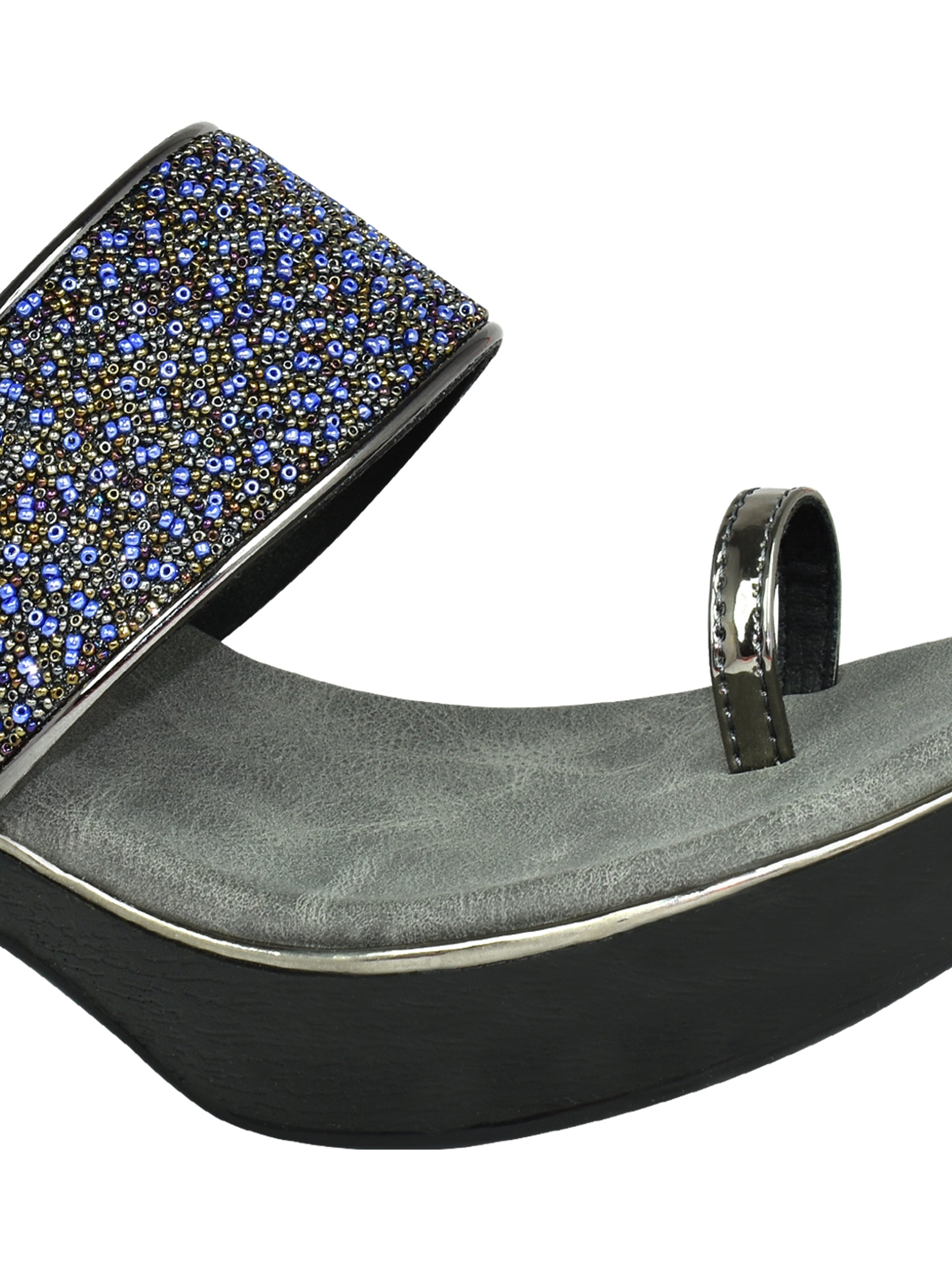 QIARRA by Ajanta Women’s One-Toe Heel Sandals for Daily & Party Wear