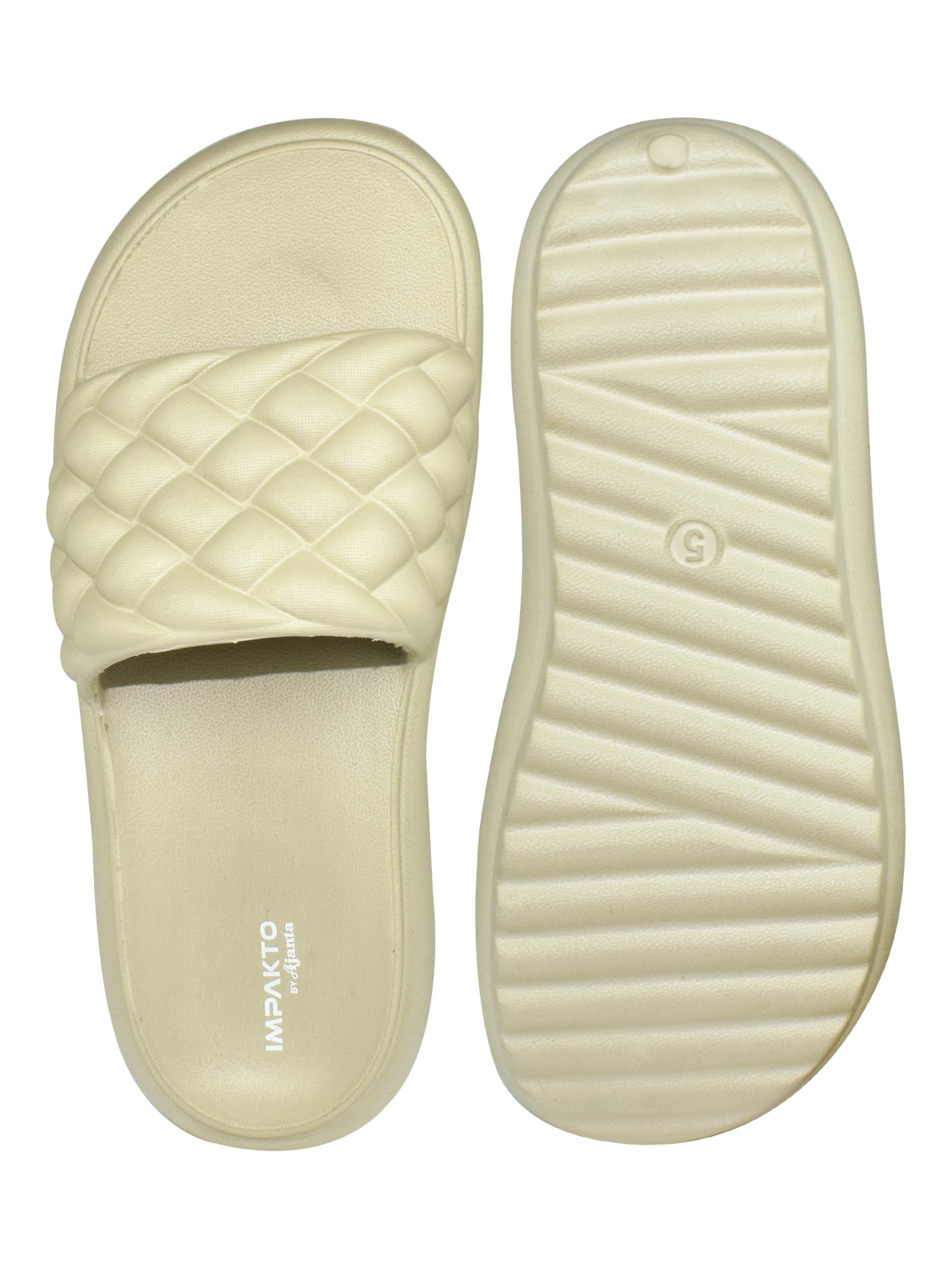 Impakto by Ajanta Women’s Sliders for Lightweight Daily Comfort & Casual Wear