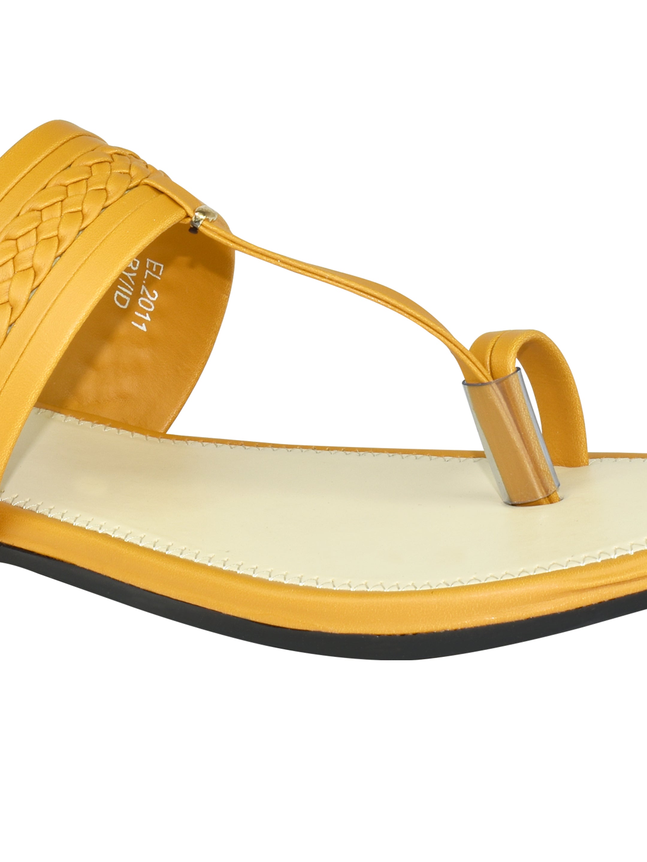 Ajanta Women Flat Sandal / Stylish & Lightweight with Anti-Slip Grip / Comfortable & Anti-Skid Sole for Safe Wear EL2011