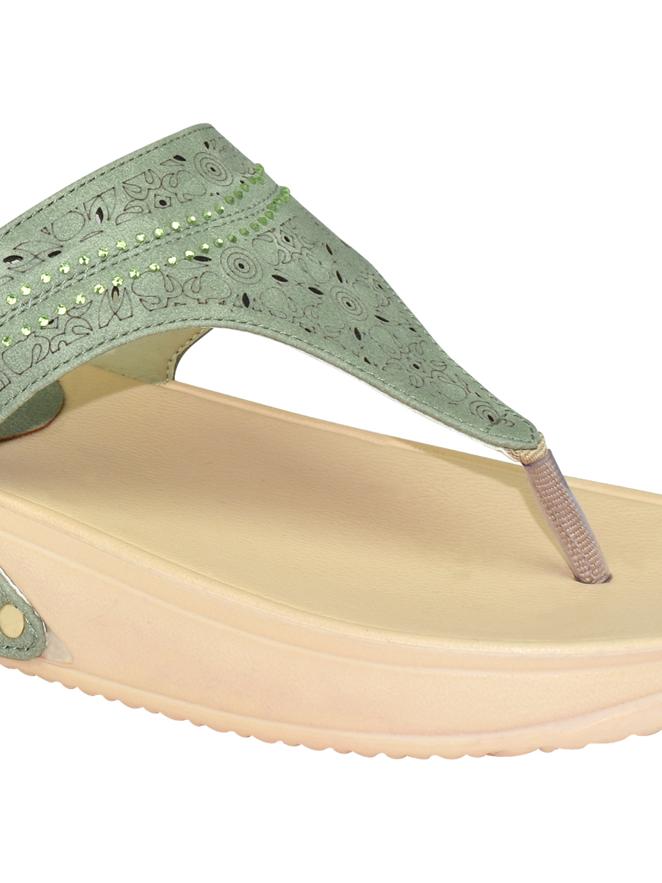 Ajanta Women's Stylish Trendy Lightweight Slip on Sandal for Casual Wear and Regular Use