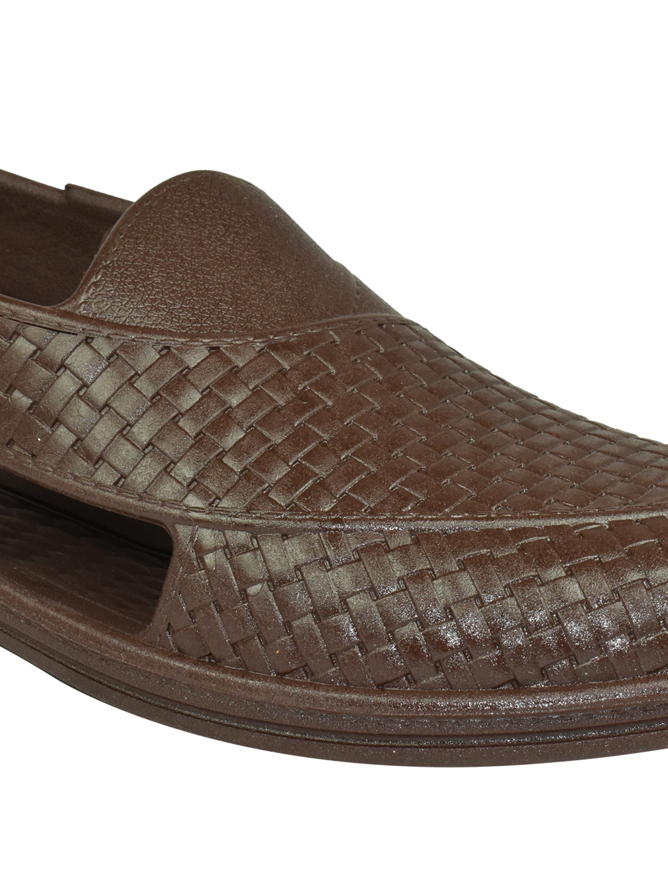 Ajanta Men Woven-Texture Molded Slip-On with Cut-Out Vents & Slip-Resistant Sole