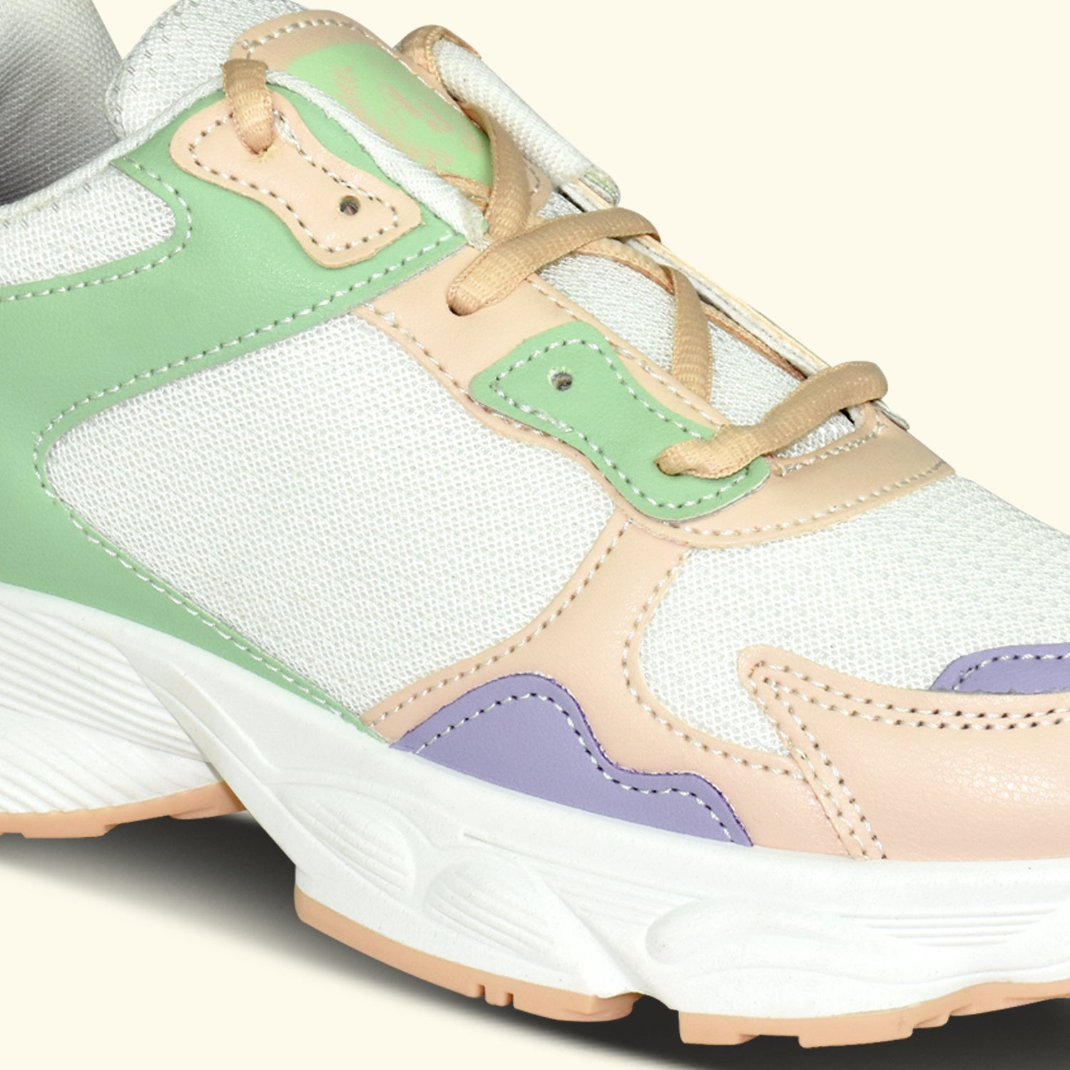 AJANTA Women Pink Lightning Chunky Sneakers | Stylish,Lightweight,Comfortable,Trendy Streetwear Sneakers EL5041