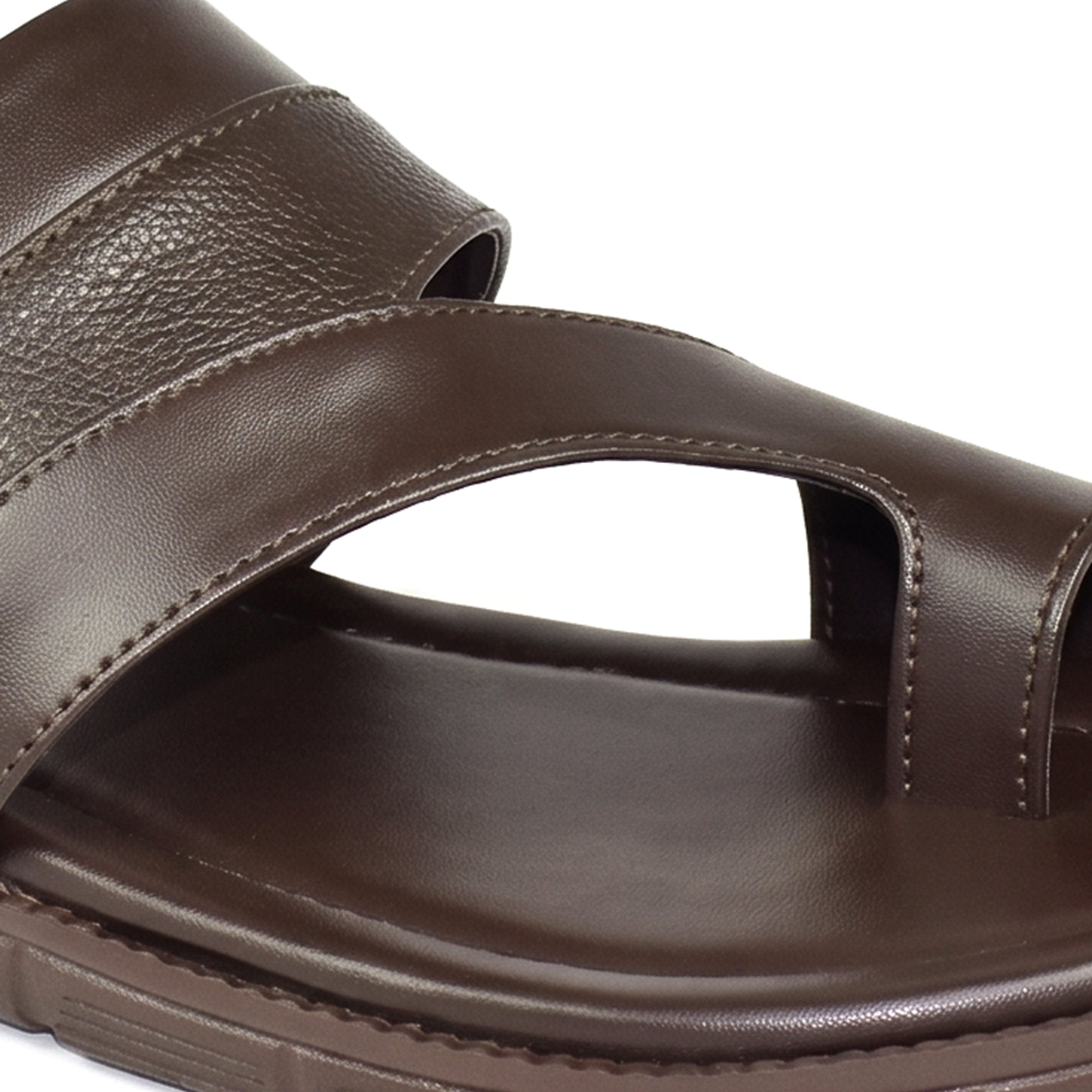 AJANTA Men Stylish Comfort Sandals | Soft Cushion | All-Day Comfort (Brown)