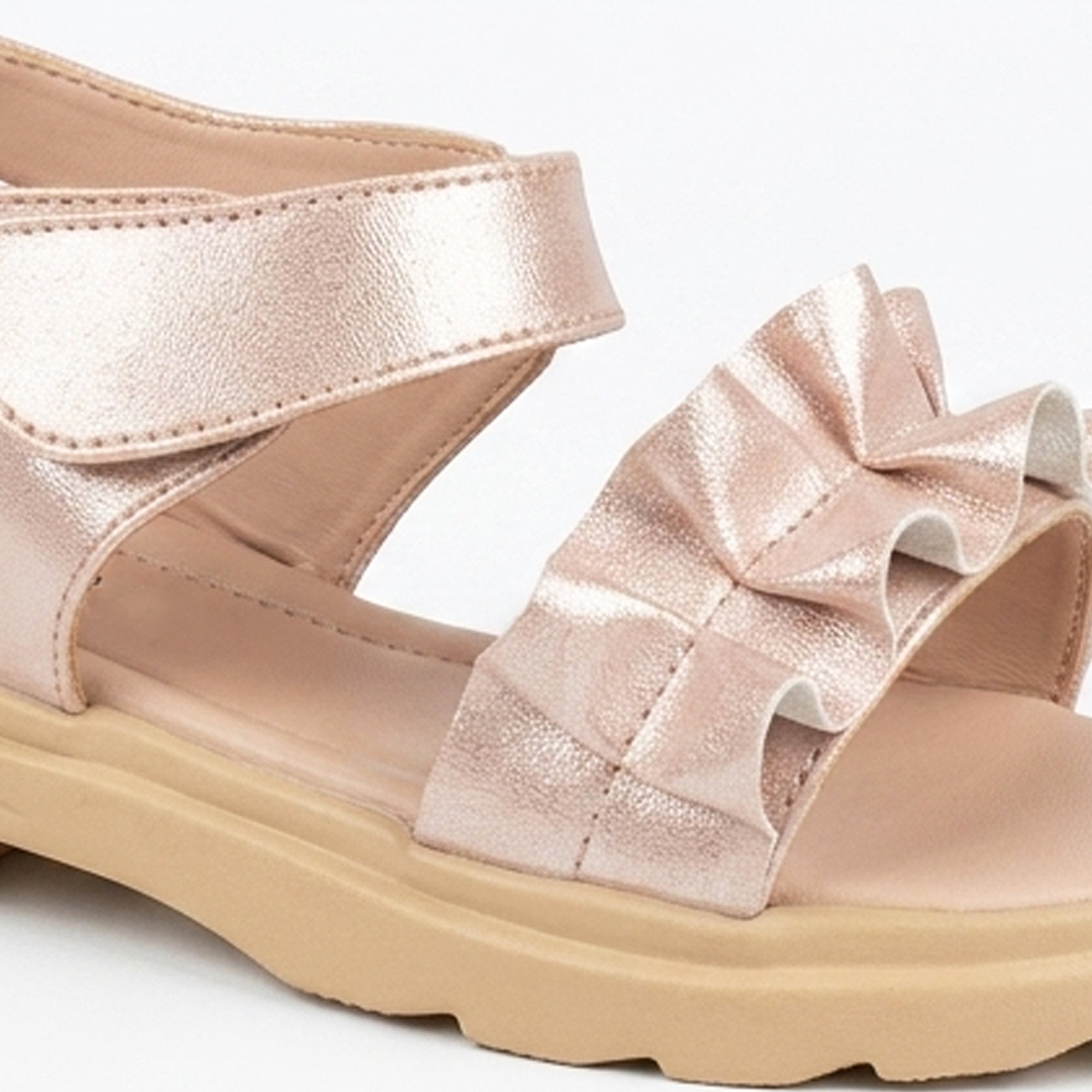 AJANTA Girls Velcro Strap Sandals | Comfortable & Adjustable Fit
