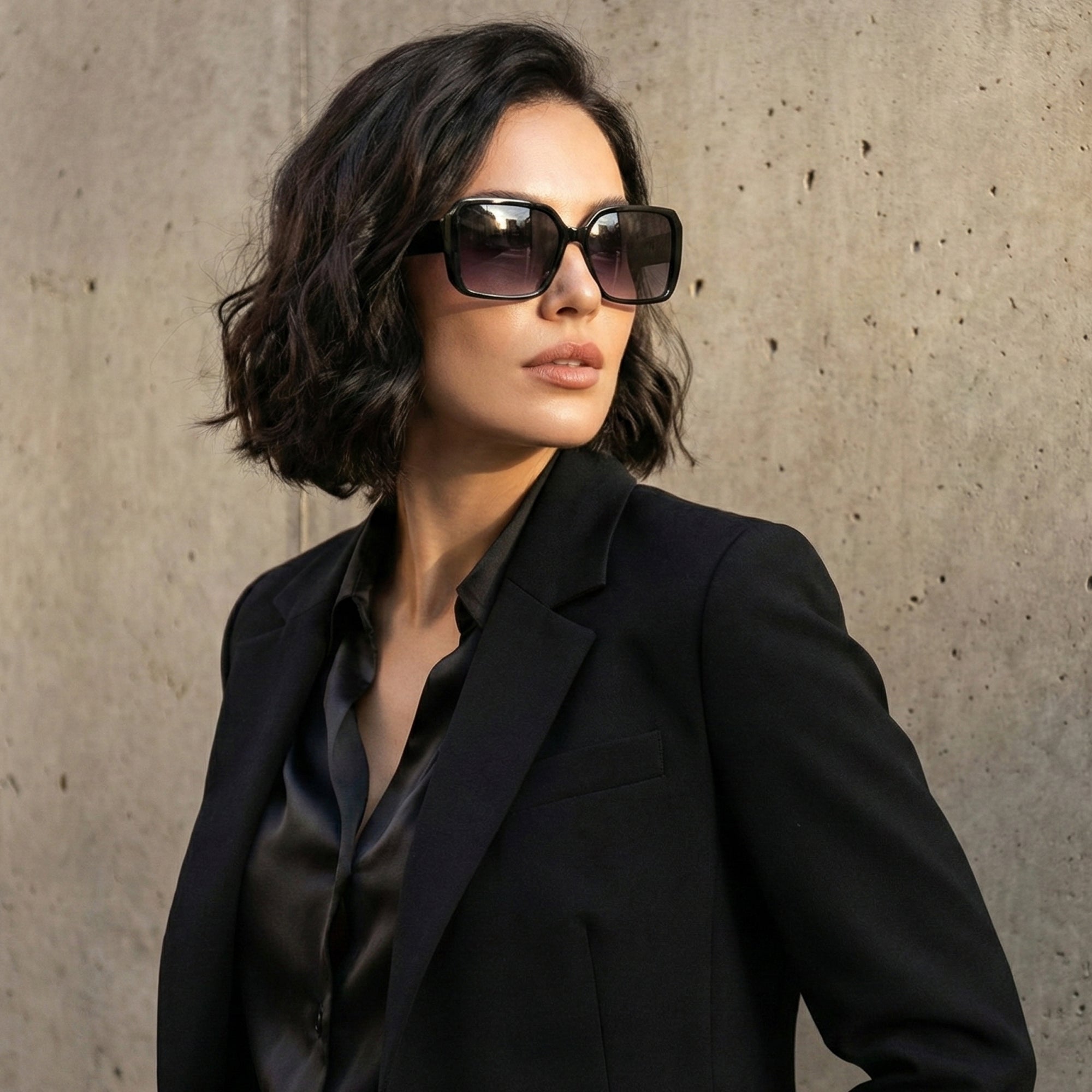 Ajanta Women’s Oversized Square Sunglasses Gradient Fashion Eyewear