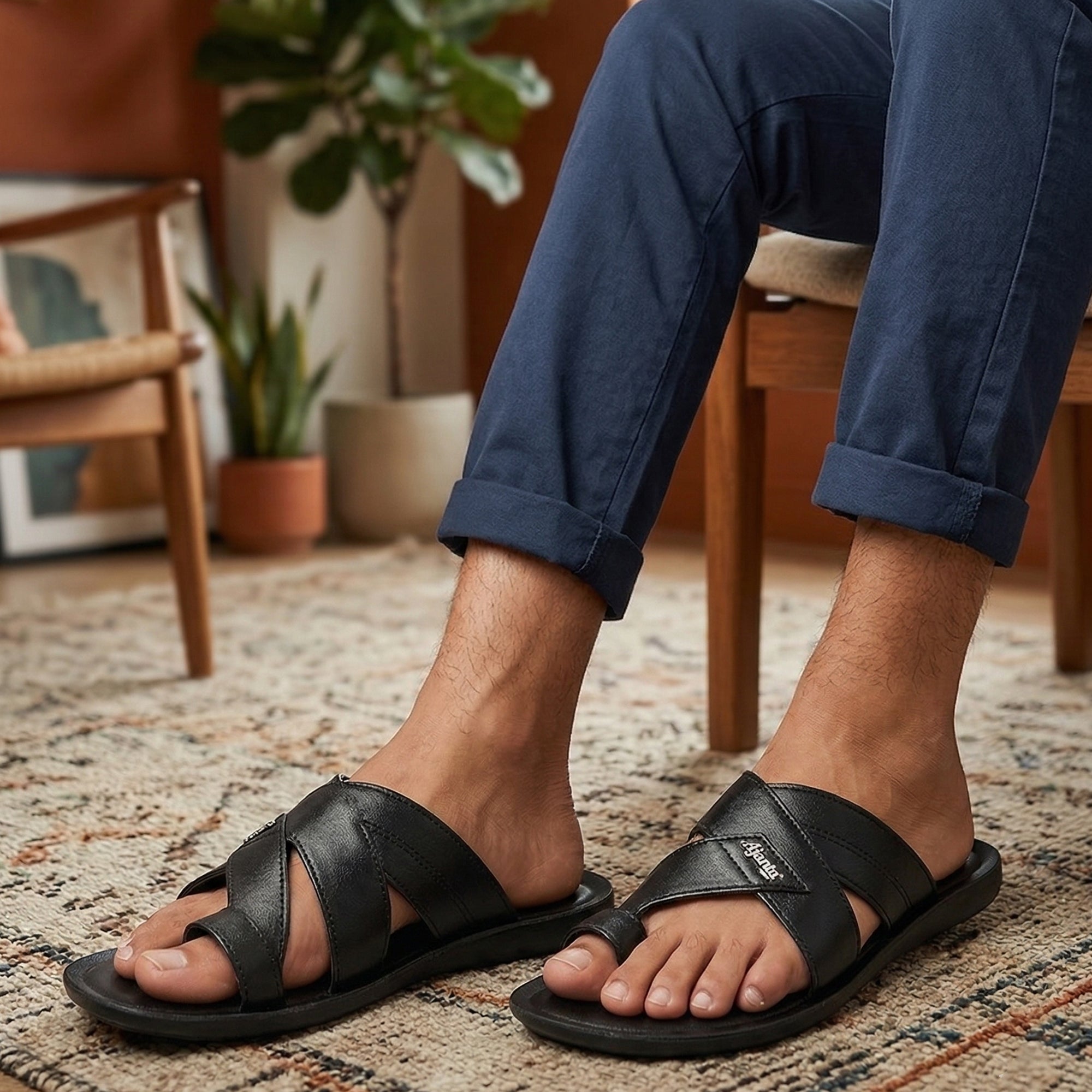 Ajanta Men’s Adjustable Anti-Slip Sandals