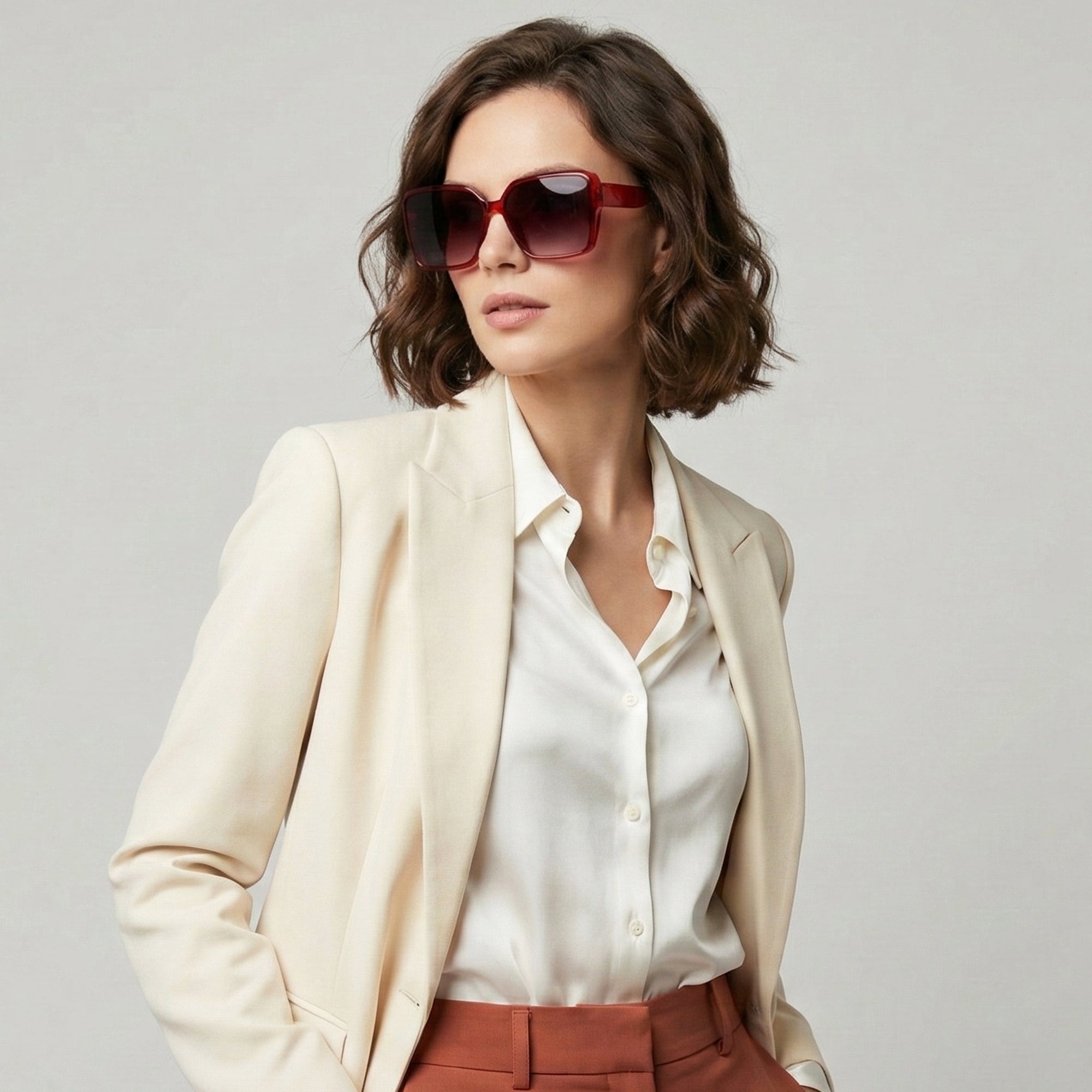 Ajanta Women’s Oversized Square Sunglasses Stylish Gradient UV-Protected Eyewear