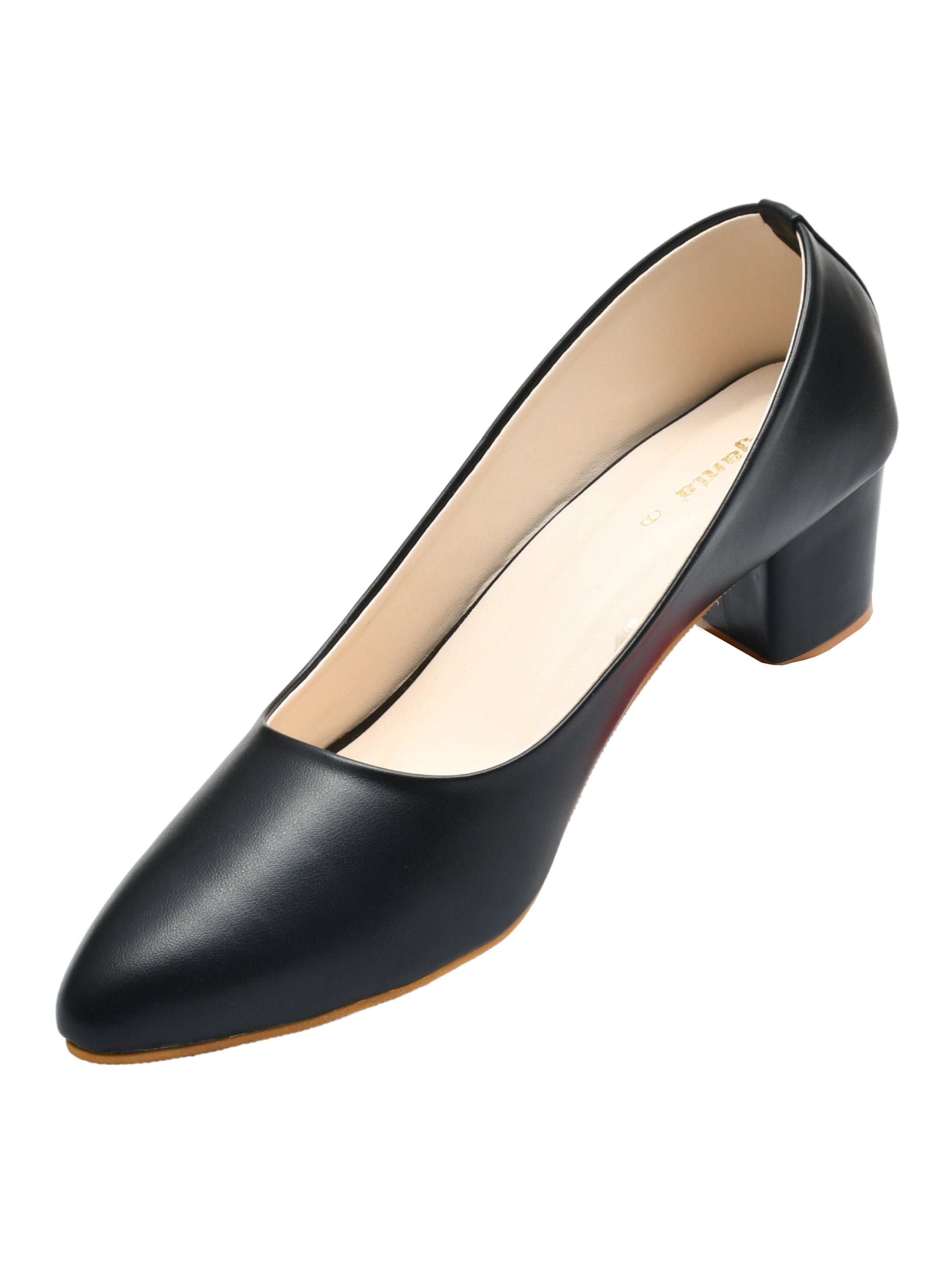 Ajanta Women's Black Synthetic Formal Shoes | Formal Heel Shoes SL0703
