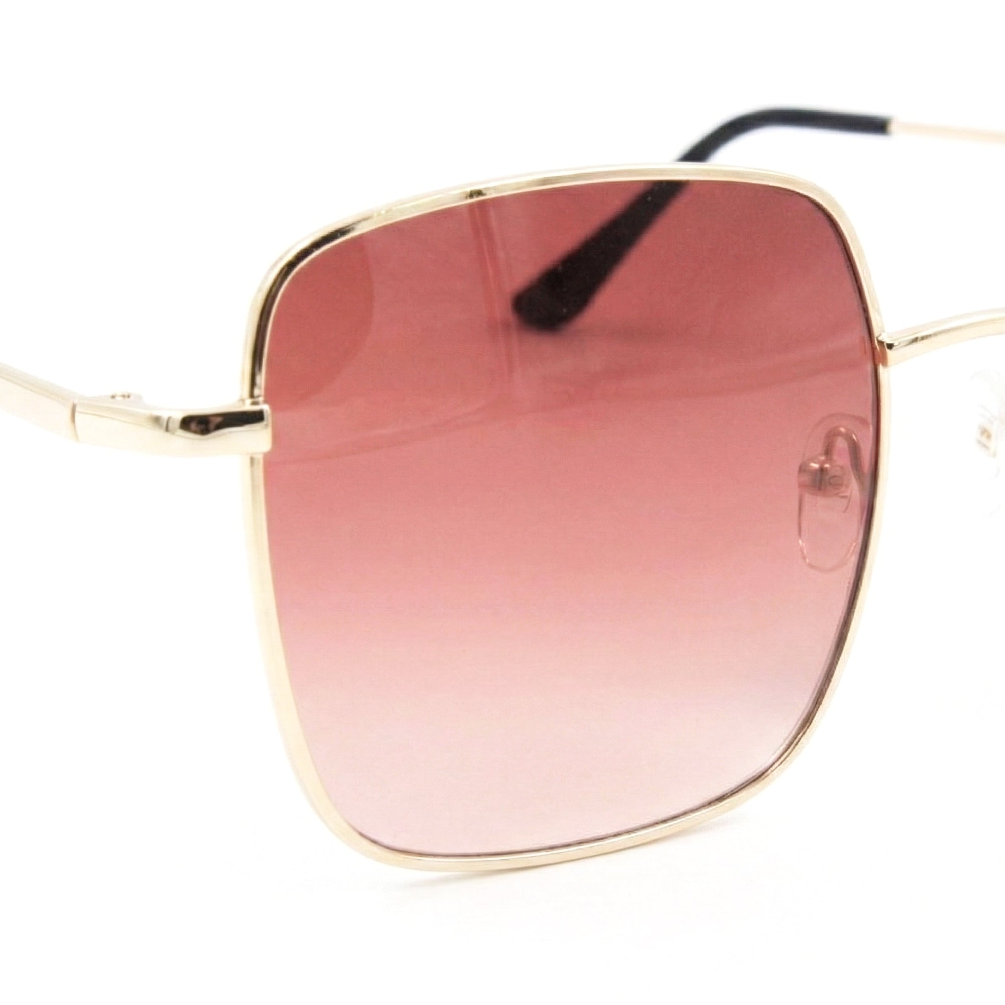 Ajanta Unisex Square Framed Sunglasses Stylish Metal Frame Eyewear