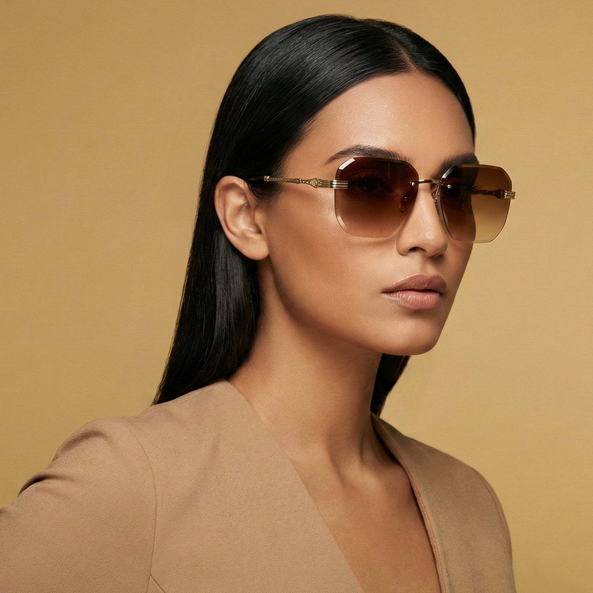 Ajanta Women’s Oversized Rectangular Sunglasses – Modern Fashion Eyewear